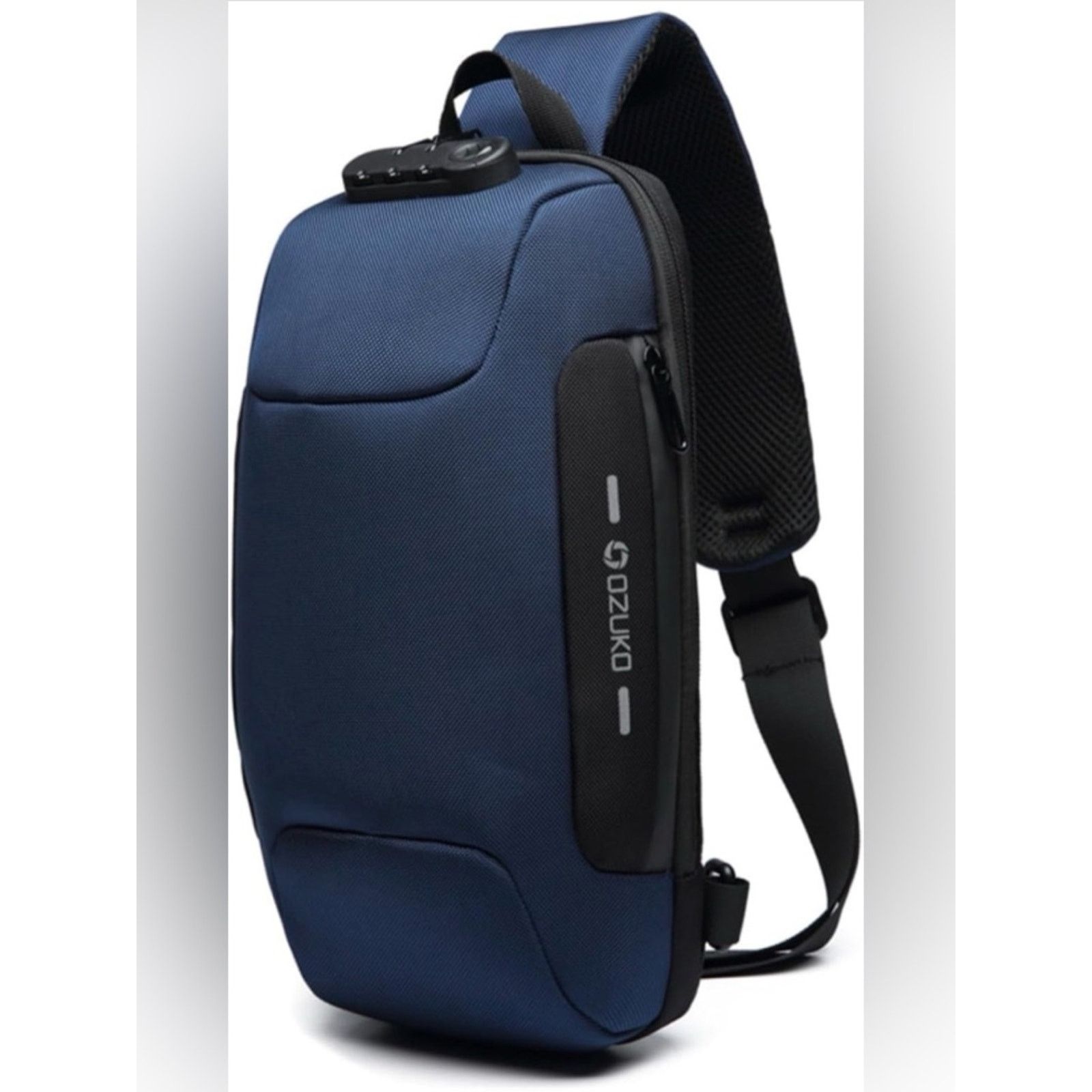 & Other Stories Navy Anti-Theft Sling Backpack for Men Size ONE SIZE - 1 Thumbnail