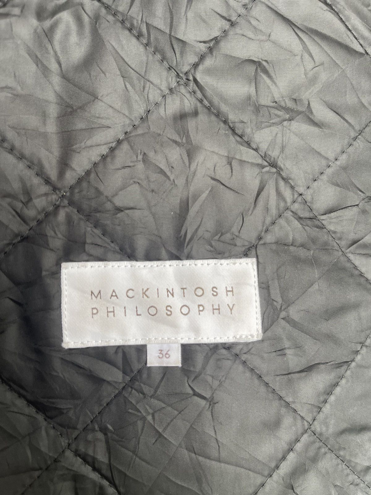 Mackintosh Mackintosh Philosophy Quilted Jacket Corduroy Collar Size 36 Size US S / EU 44-46 / 1 - 3 Thumbnail
