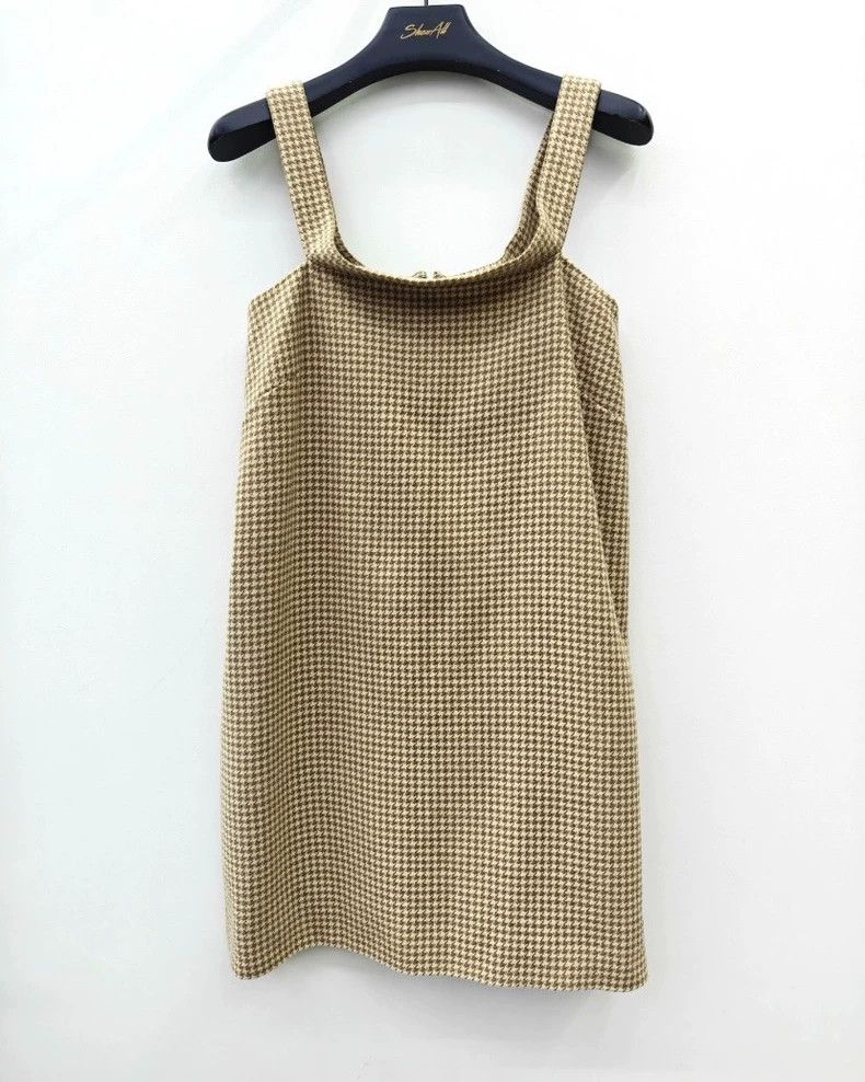 Balenciaga Balenciaga size 34 Houndstooth wool strap skirt Size XS / US 0-2 / IT 36-38 - 1 Thumbnail