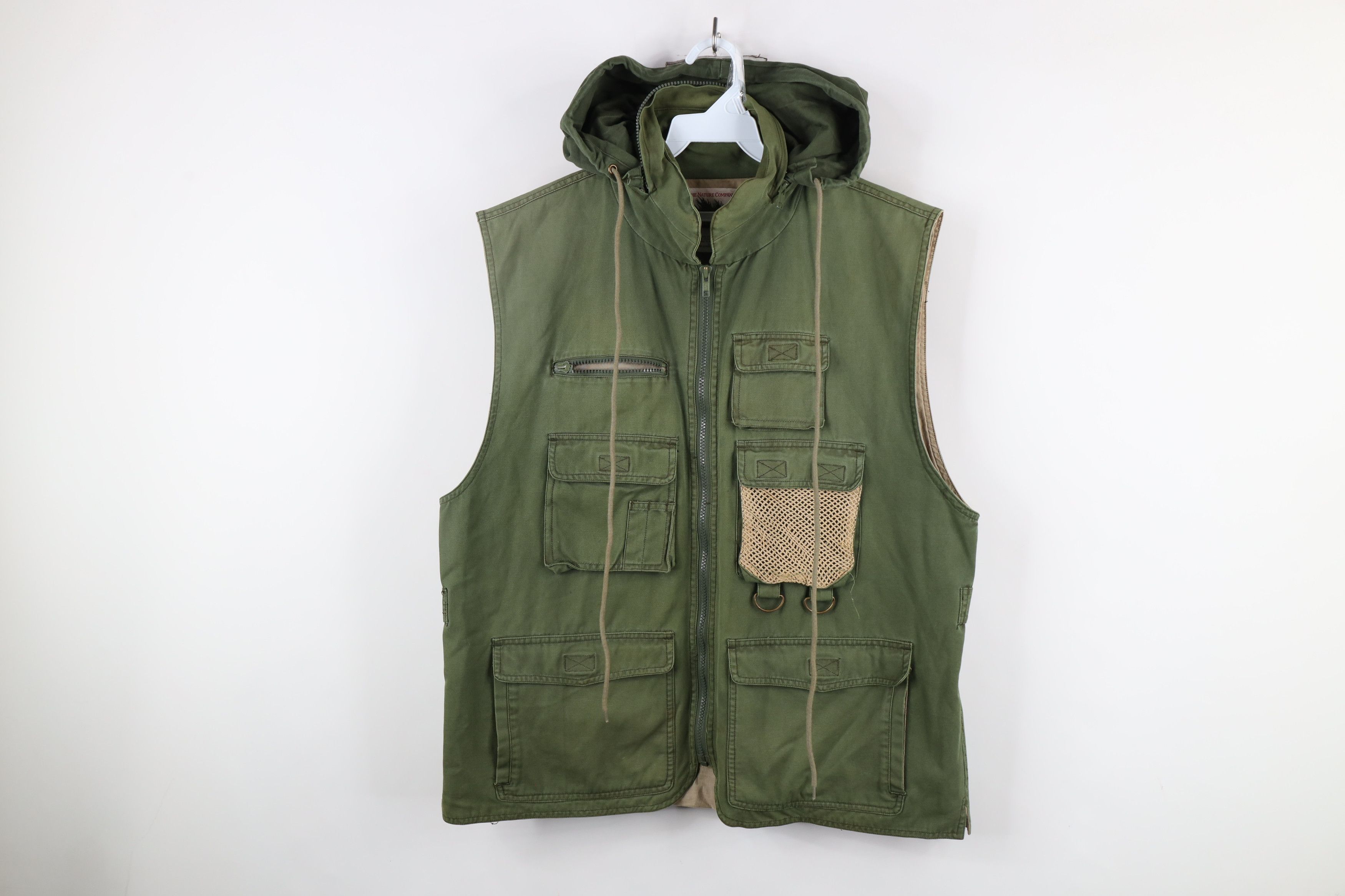 Vintage Vintage 90s Streetwear Hooded Fly Fishing Vest Jacket Size US L / EU 52-54 / 3 - 1 Thumbnail