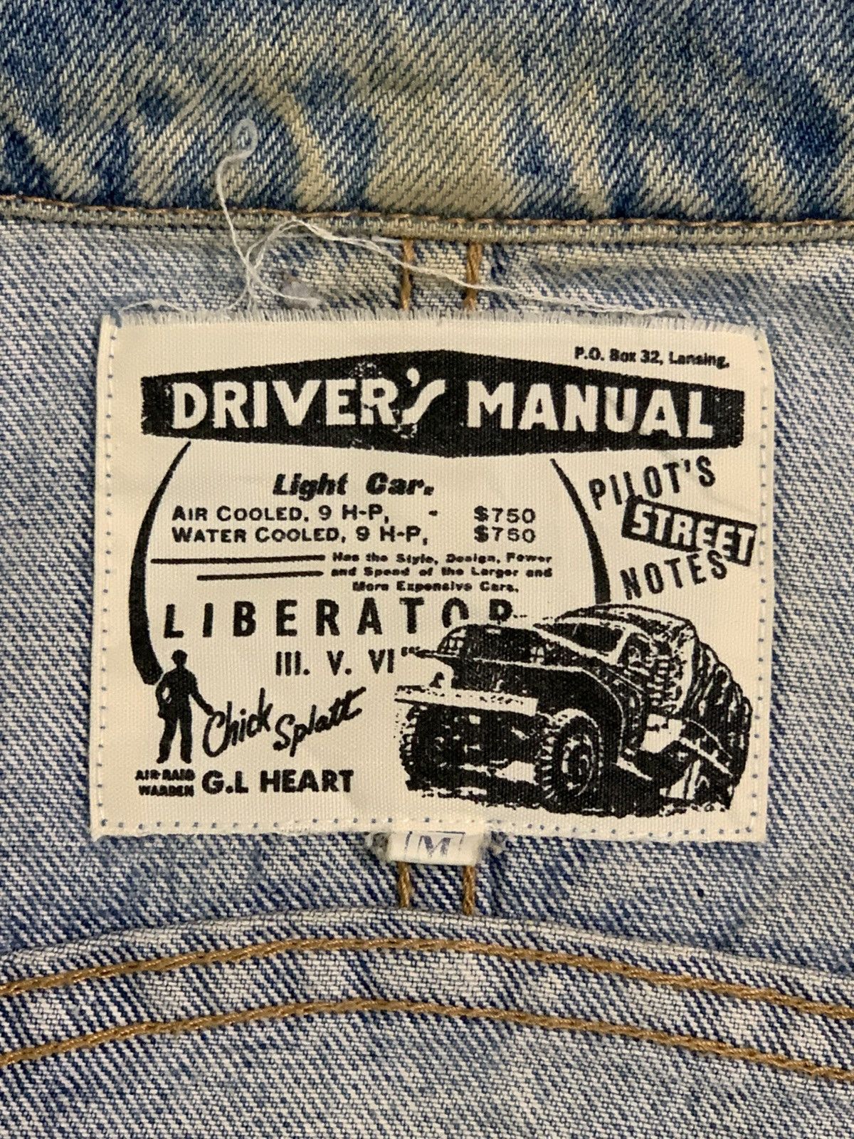 Japanese Brand Rare Design Vintage Driver’s Manual G.L Heart Denim Jackets Size US M / EU 48-50 / 2 - 4 Thumbnail