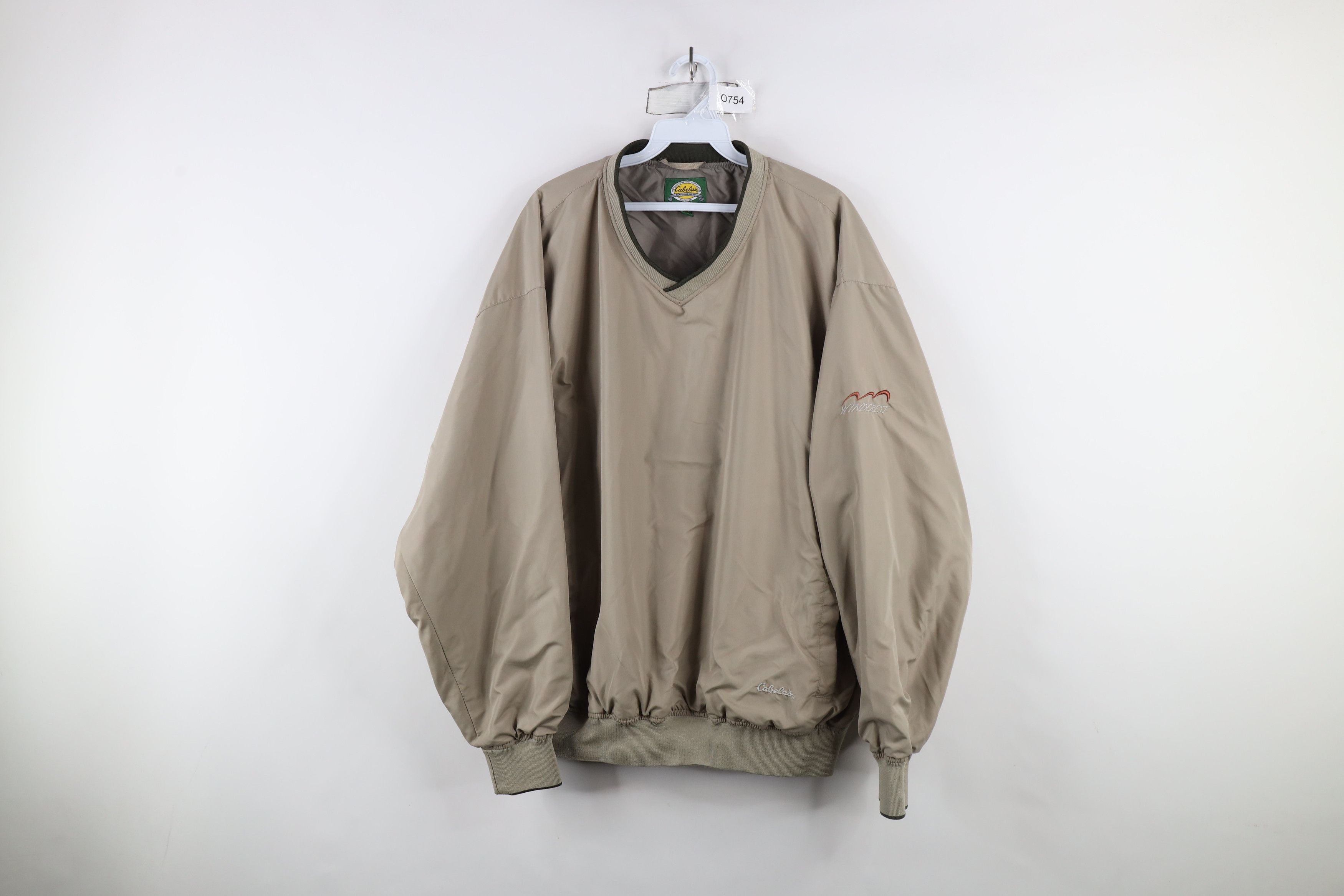 Cabelas × Vintage Vintage Cabelas Spell Out Pullover Windbreaker Jacket Beige Size US L / EU 52-54 / 3 - 1 Thumbnail
