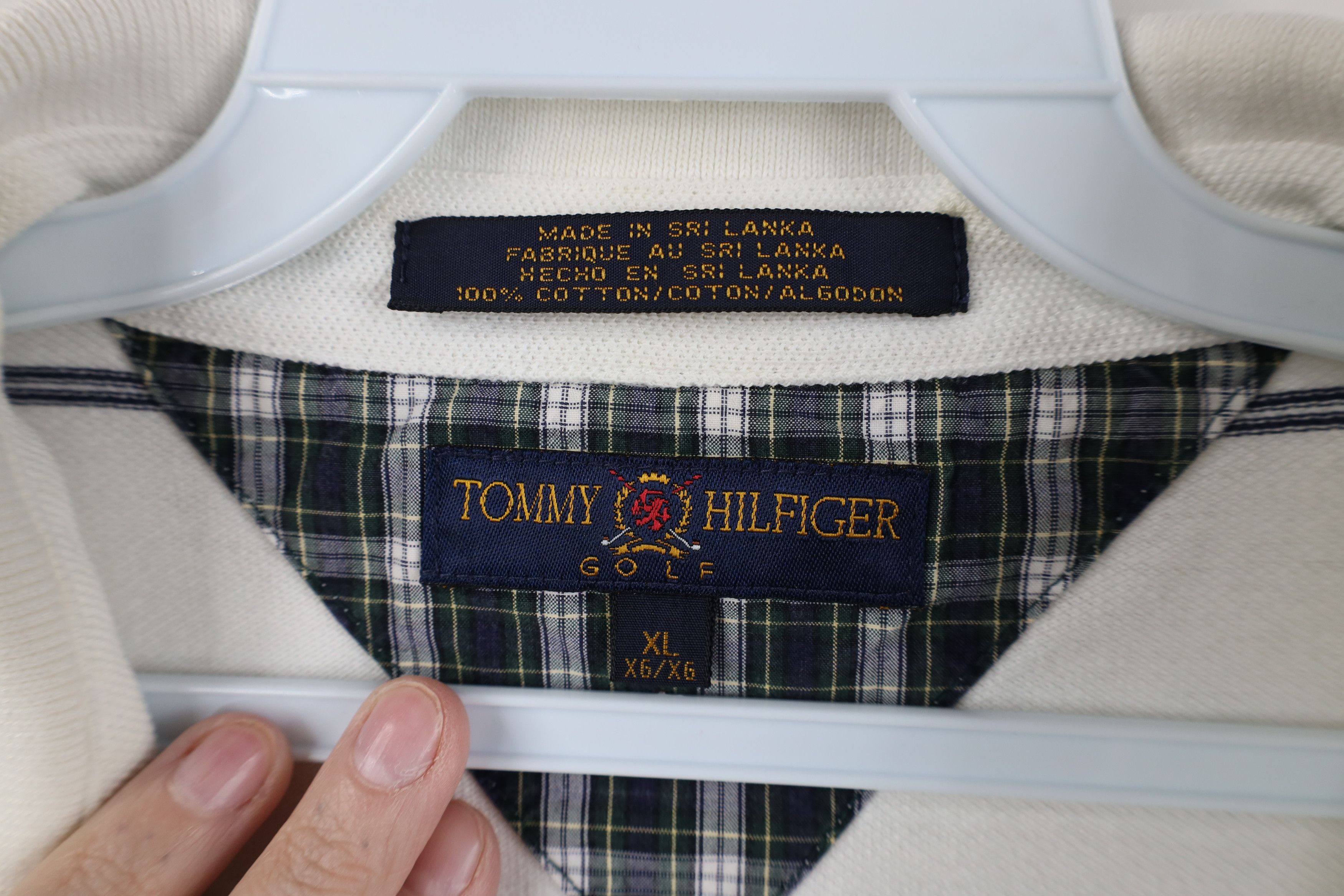 Tommy Hilfiger Vintage 90s Tommy Hilfiger Golf Pique Cotton Knit Polo Shirt Size US XL / EU 56 / 4 - 8 Thumbnail