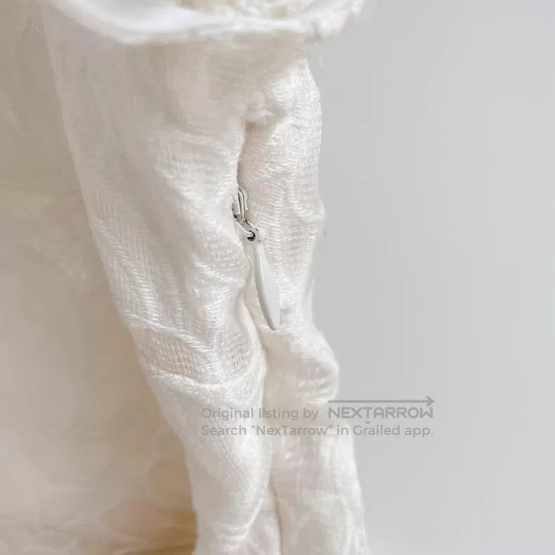 Valentino Valentino White dark vein jacquard dress Size S / US 4 / IT 40 - 5 Thumbnail