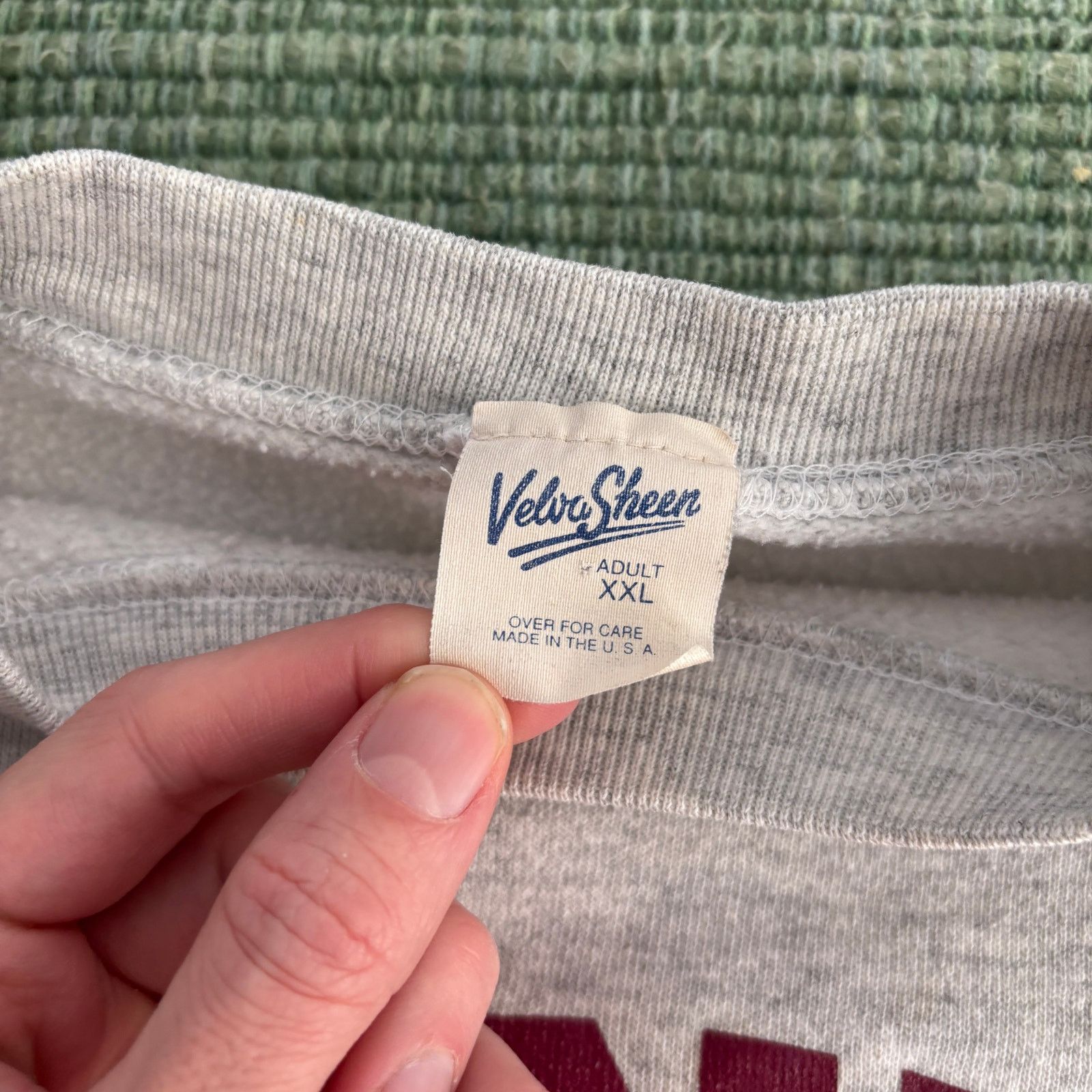 Velva Sheen Vintage 1980s Cardinal Stritch gray cotton sweatshirt XL Size US XL / EU 56 / 4 - 3 Thumbnail