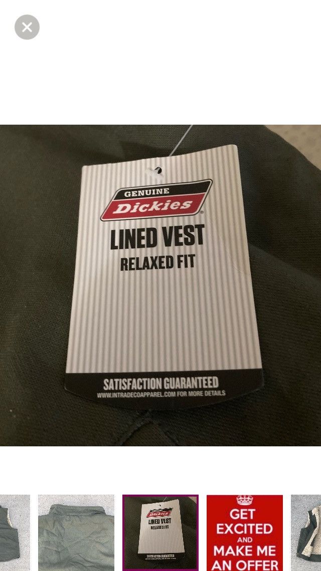 Dickies Dickies Men’s 3XL (54-56) Canvas Sherpa Lined Work Vest Size US XXL / EU 58 / 5 - 9 Thumbnail