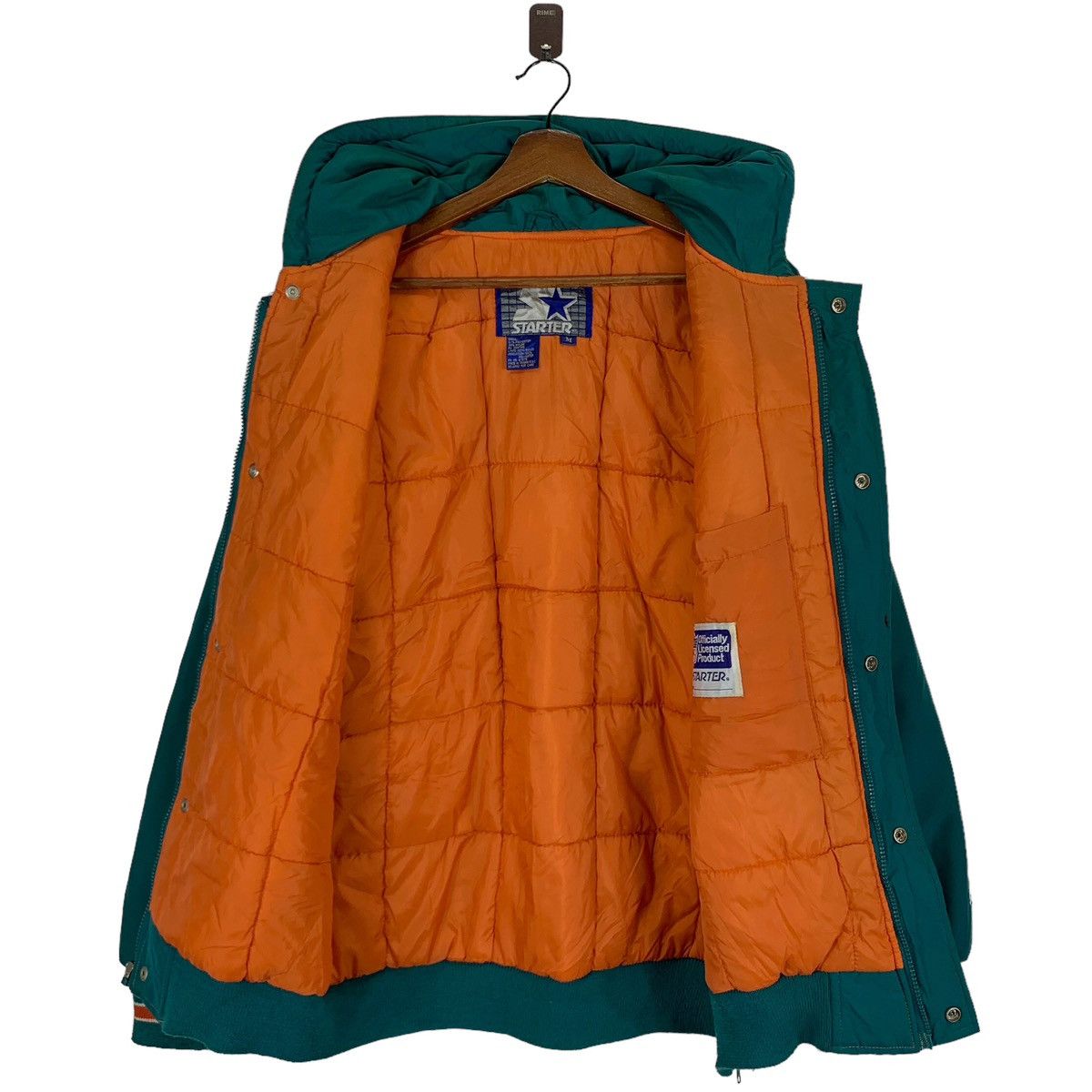 Starter × Vintage VINTAGE MIAMI DOLPHINS NFL STARTER BOMBER LIGHT JACKET Size US M / EU 48-50 / 2 - 10 Thumbnail