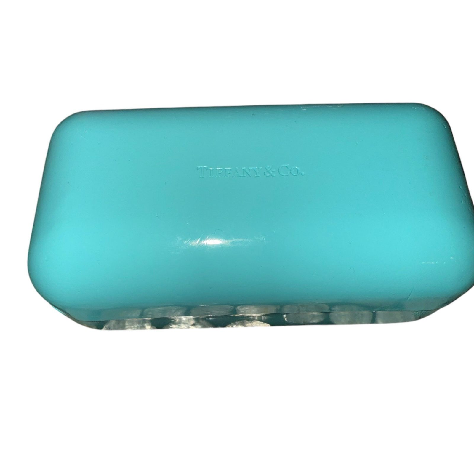 Tiffany & Co. Tiffany & Co. Turquoise Blue Hard Clam Shell Case and Cloth Size ONE SIZE - 4 Thumbnail