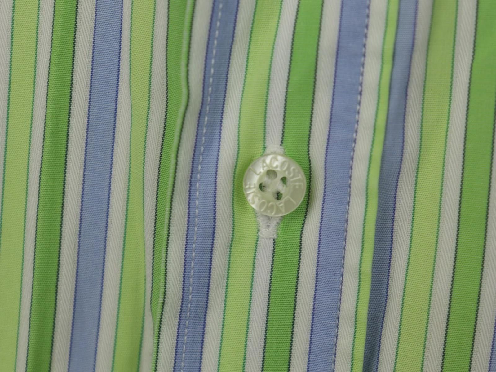 Lacoste Lacoste Multi Striped Collared Chest Pocket Shirt Size 46 Size US M / EU 48-50 / 2 - 2 Thumbnail