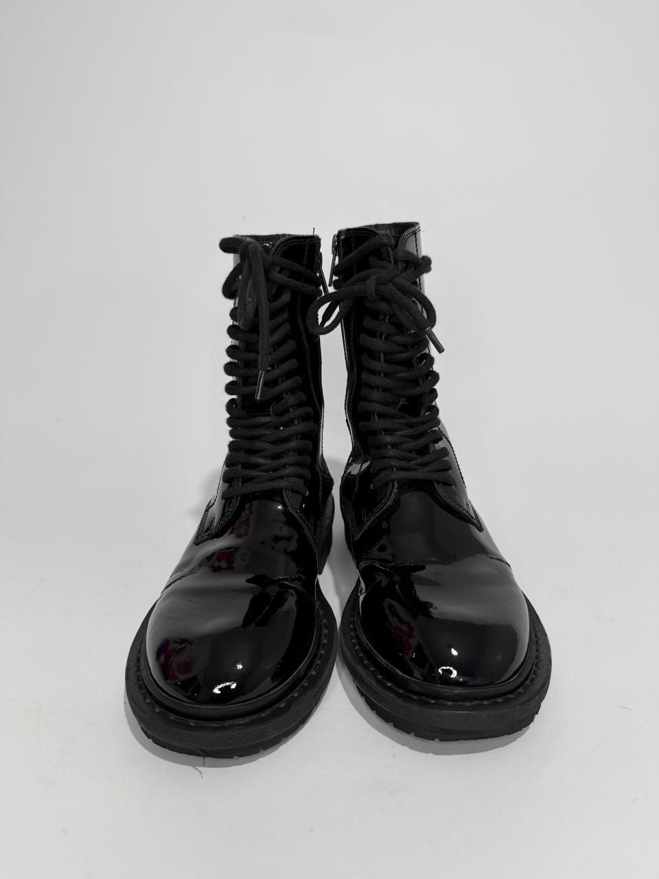 Ann Demeulemeester ANN DEMEULEMEESTER PATENT LEATHER BLACK ANKLE BOOTS EU35 Size US 5 / IT 35 - 5 Thumbnail