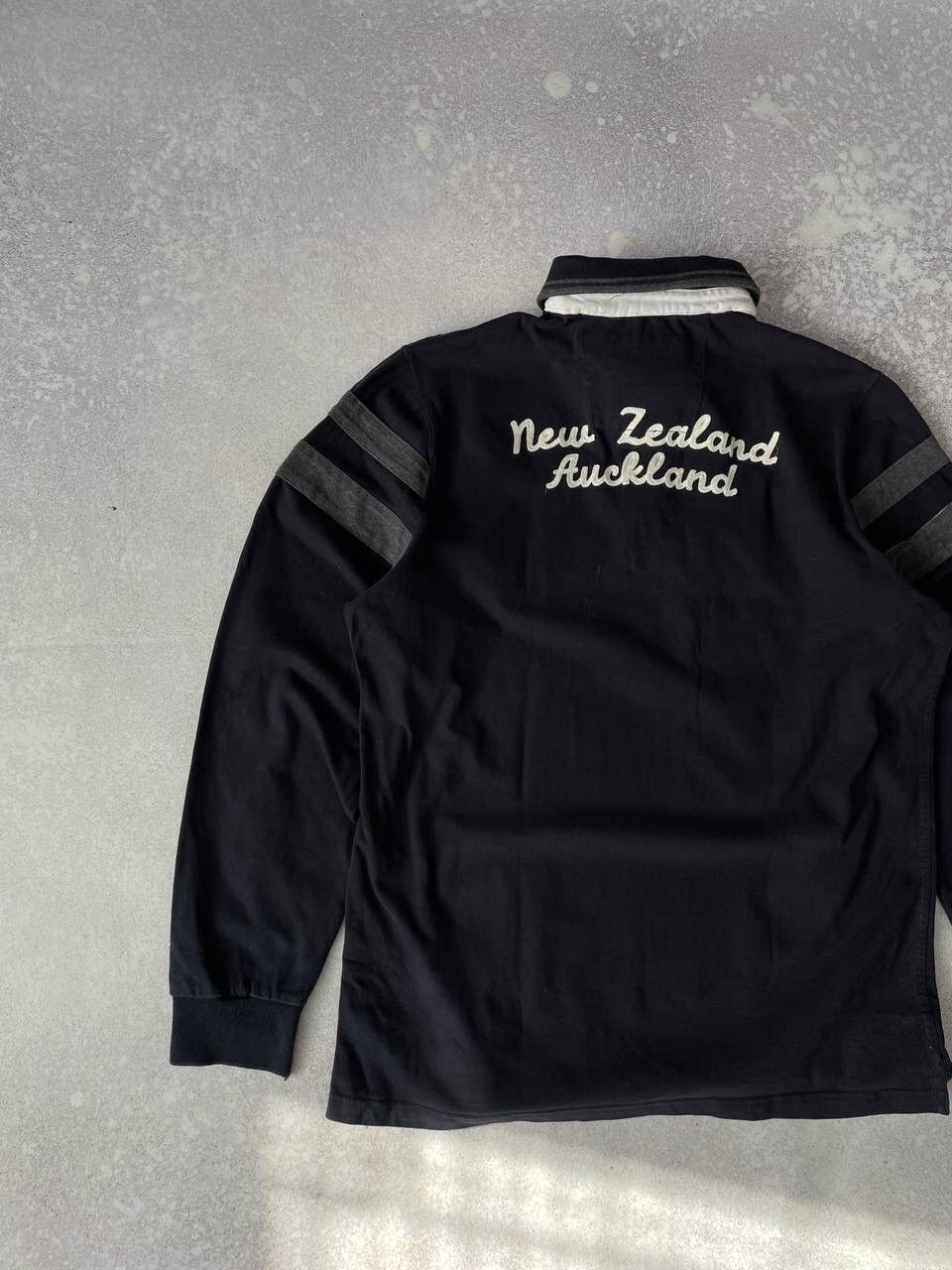 New Zealand Outback × Vintage Vintage New Zealand Auckland Rugby Long Sleeve Big Logo Y2K Size US L / EU 52-54 / 3 - 6 Thumbnail