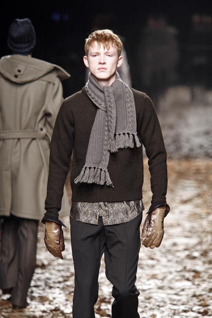 Burberry Prorsum F/W 2008 RUNWAY REAL PYTHON SKIN GLOVES Size ONE SIZE - 1 Thumbnail