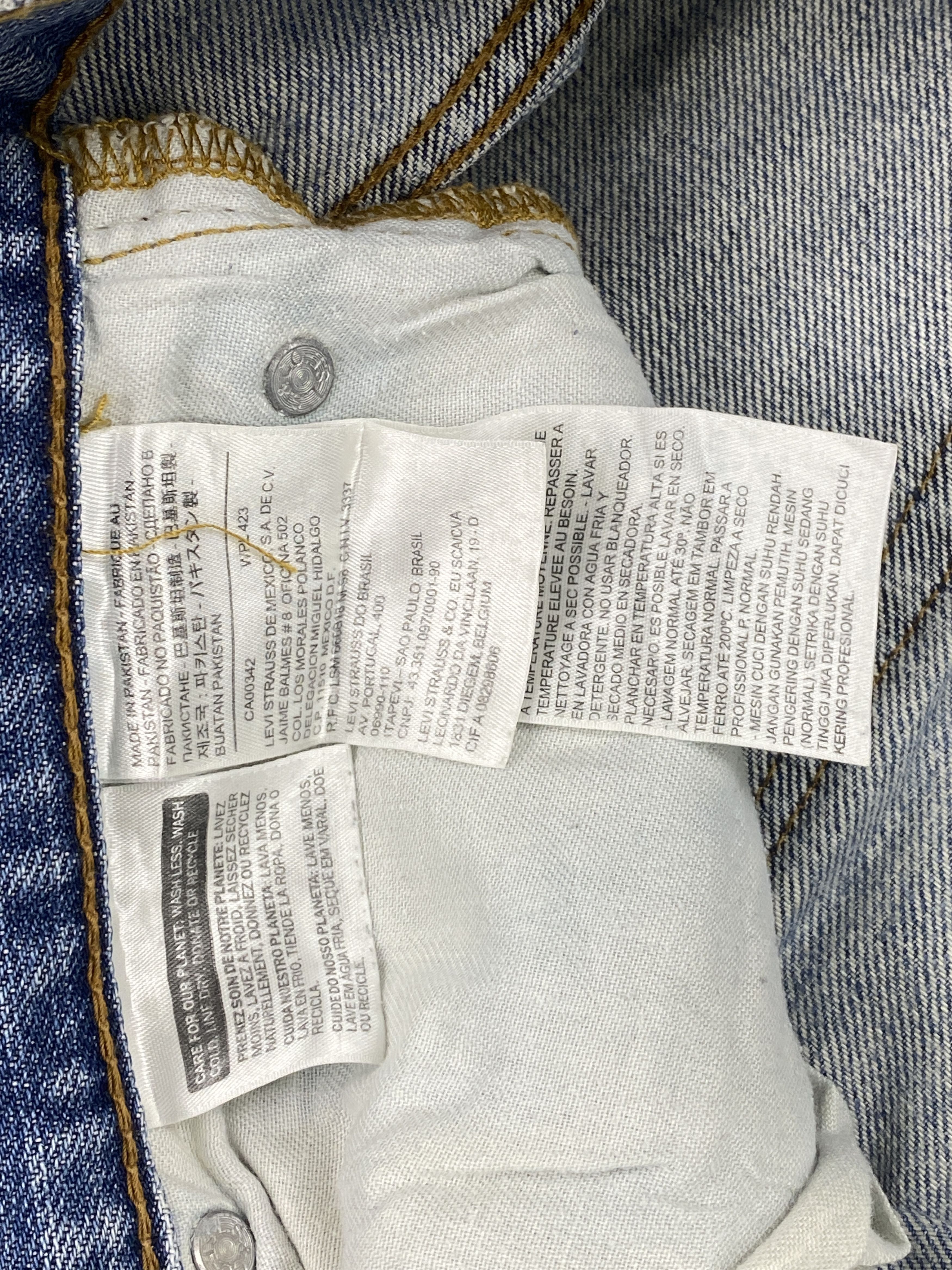 Levi's × Vintage Vintage Levis 569 Light Washed Denim Jeans Size US 34 / EU 50 - 7 Thumbnail