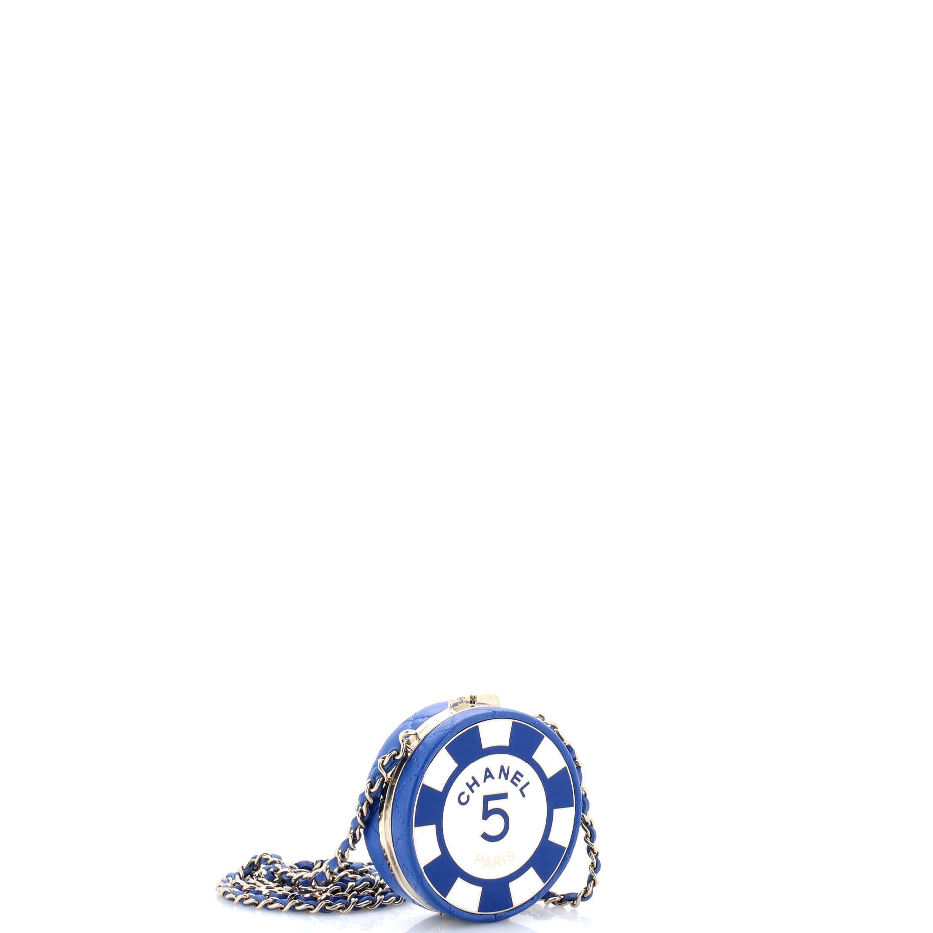 Chanel Poker Chip Clutch With Chain Quilted Lambskin with En Size ONE SIZE - 1 Thumbnail