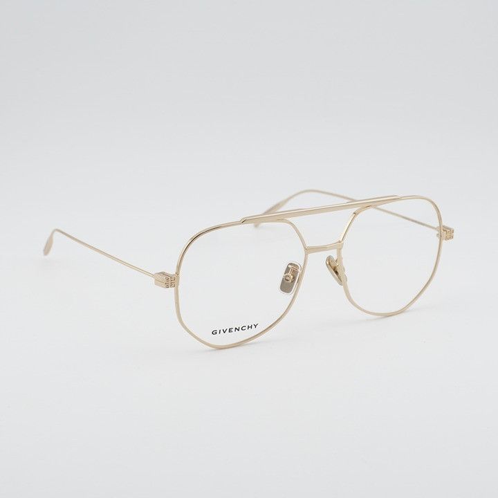 Givenchy Givenchy GV50026U 032 Eyeglasses Gold 56mm Aviator Frame Size ONE SIZE - 5 Thumbnail