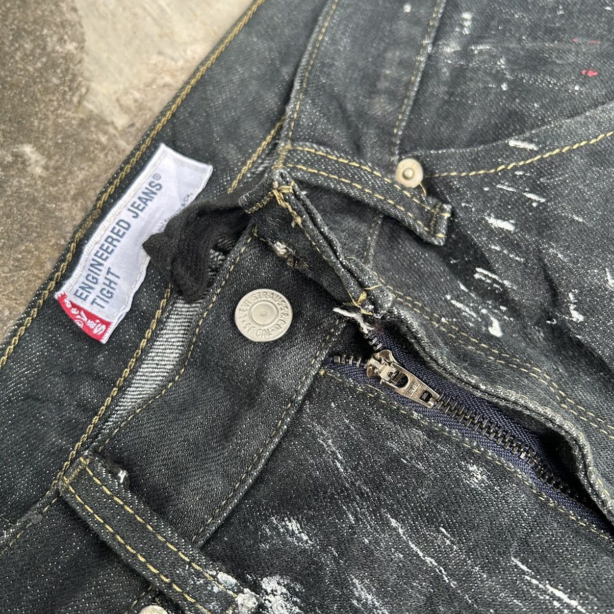 Levi's Vintage 90s LEVI'S ENGINEERED Paint Stain Motif Size US 33 - 12 Thumbnail