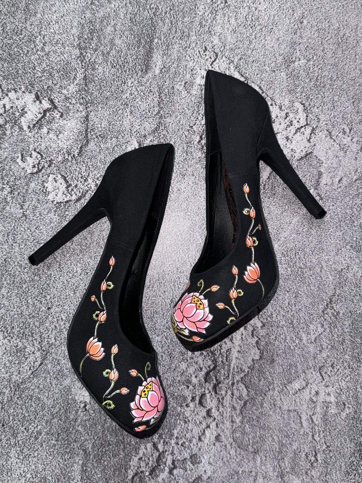 Ed Hardy × Japanese Brand Ed Hardy US7 UK4.5 EUR38 all printed heels boots shoes Size US 7 / IT 37 - 3 Thumbnail