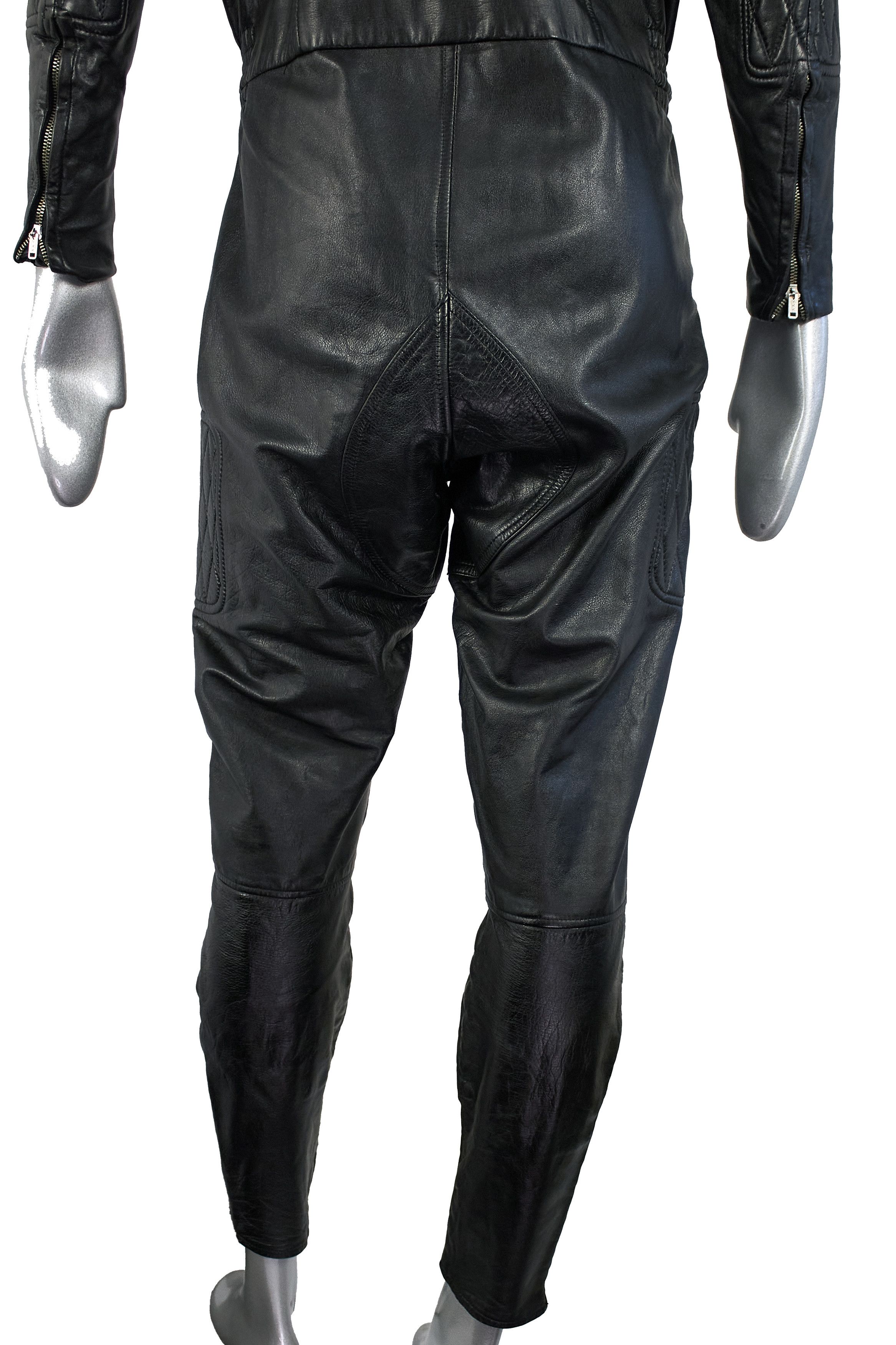 Japanese Brand Rare vintage leather motorcycle overalls suit 80s 90s Size US M / EU 48-50 / 2 - 17 Thumbnail