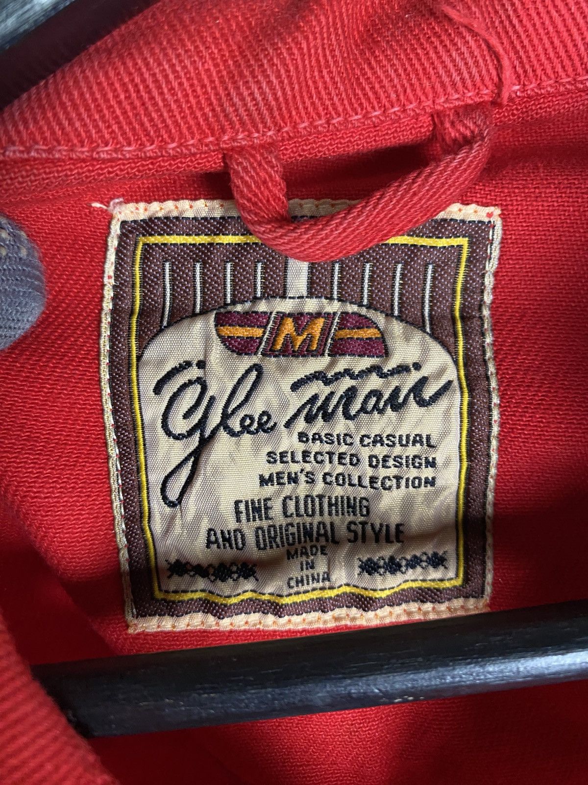 Japanese Brand Vintage Glee Man Red Denim Trucker Japanese Casual Workwear Size US M / EU 48-50 / 2 - 10 Thumbnail