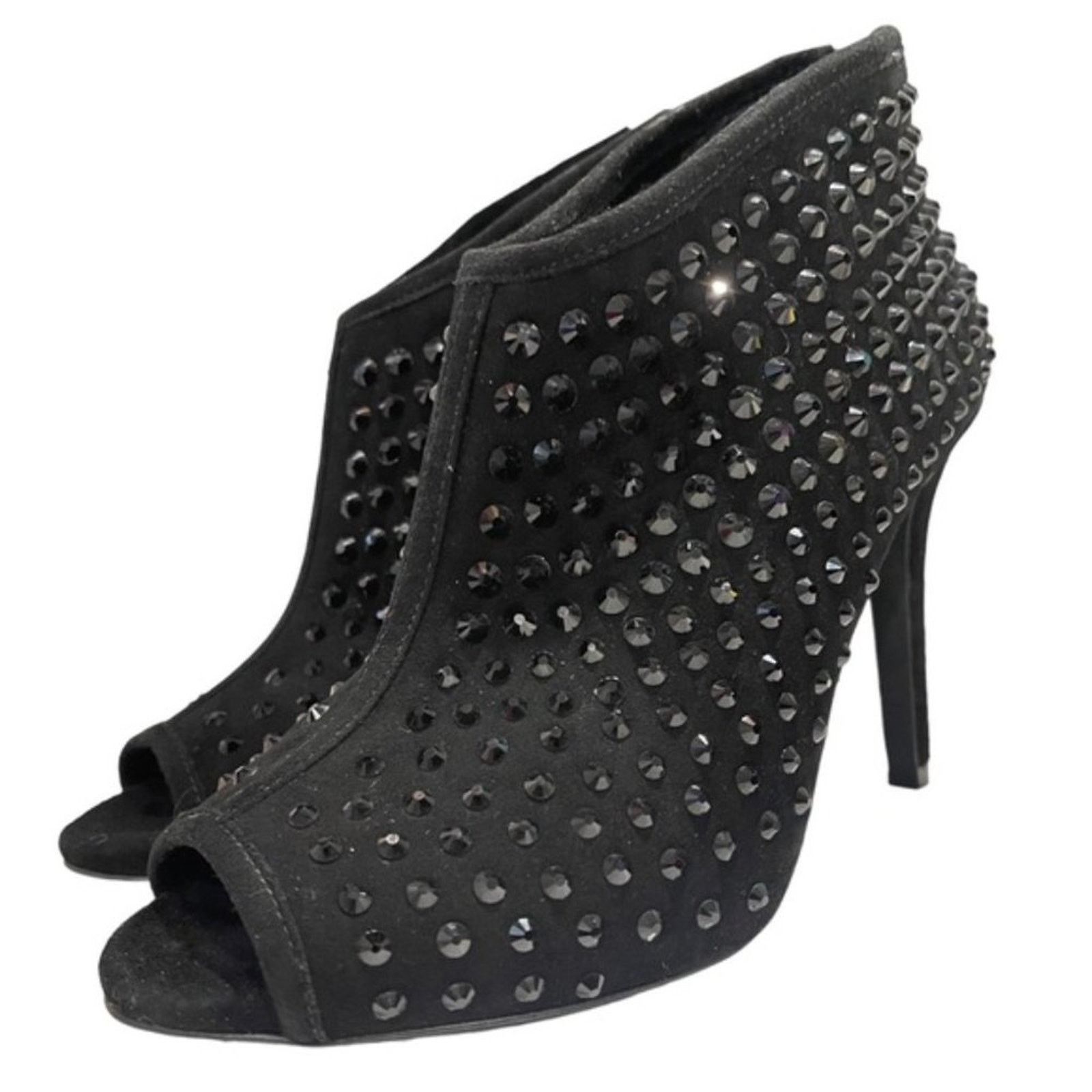 Michael Kors MICHAEL KORS Black Dani Crystal Embellished Bootie Sz 7 Size US 7 / IT 37 - 2 Thumbnail