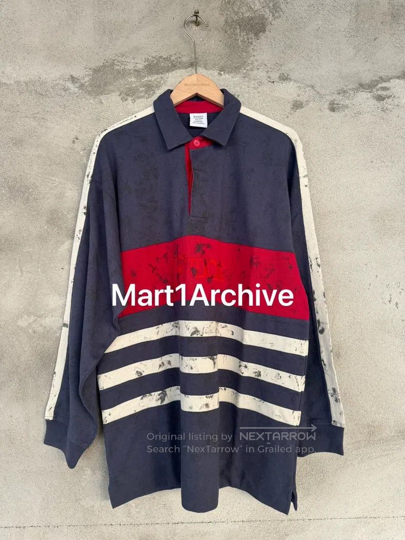 Vetements VETEMENTS Blood-stained swear word patched Polo Size US L / EU 52-54 / 3 - 1 Thumbnail