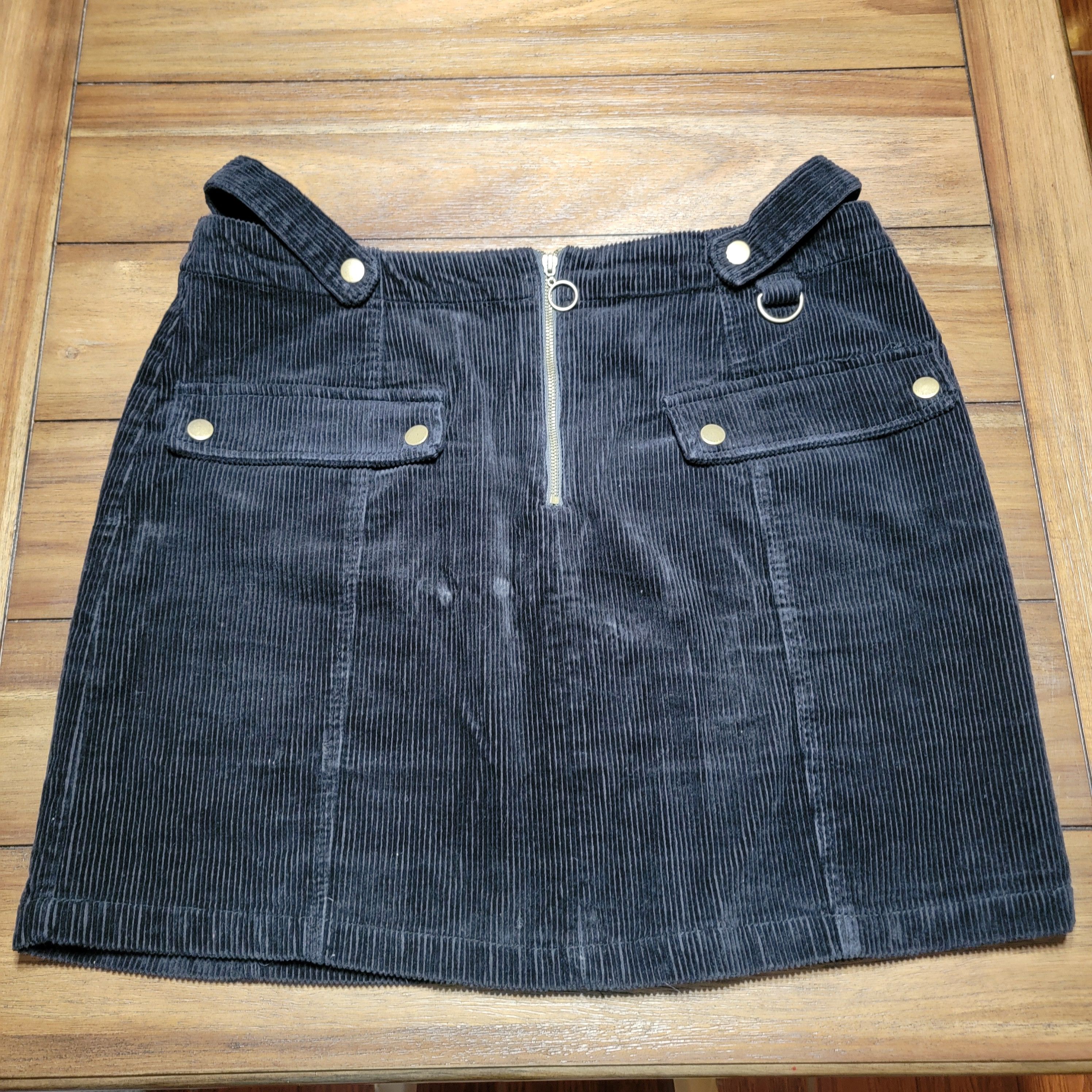 Forever 21 Forever 21 Corduroy Midi Skirt w/ Zipper & Side Loops-2X Size 40" / US 18 - 1 Thumbnail