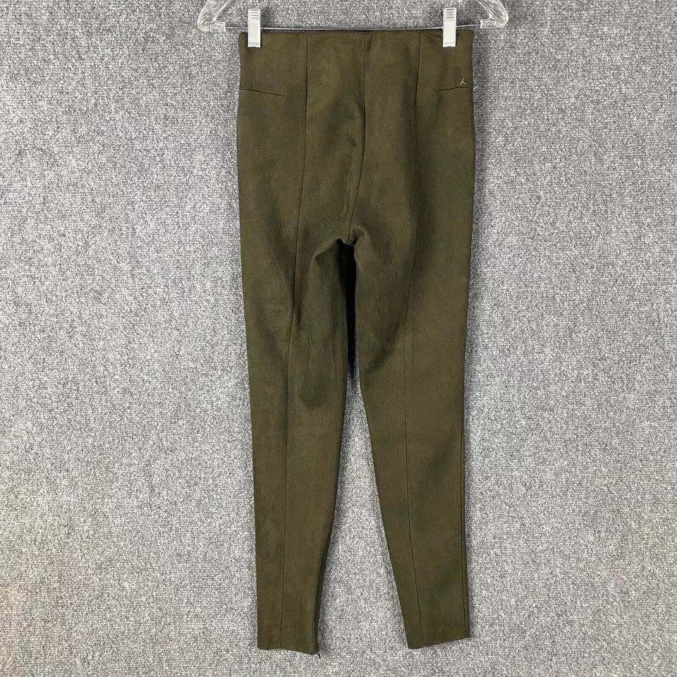Zara Zara Leggings Women's XS Stretch Green Polyester Blend Size 24" / US 00 / IT 34 - 5 Thumbnail