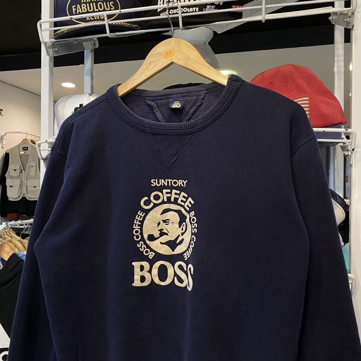 Edition Japan × Japanese Brand × Vintage 🔥RARE🔥Suntory Boss Coffee Big Logo Vintage Sweatshirt Size US S / EU 44-46 / 1 - 3 Thumbnail