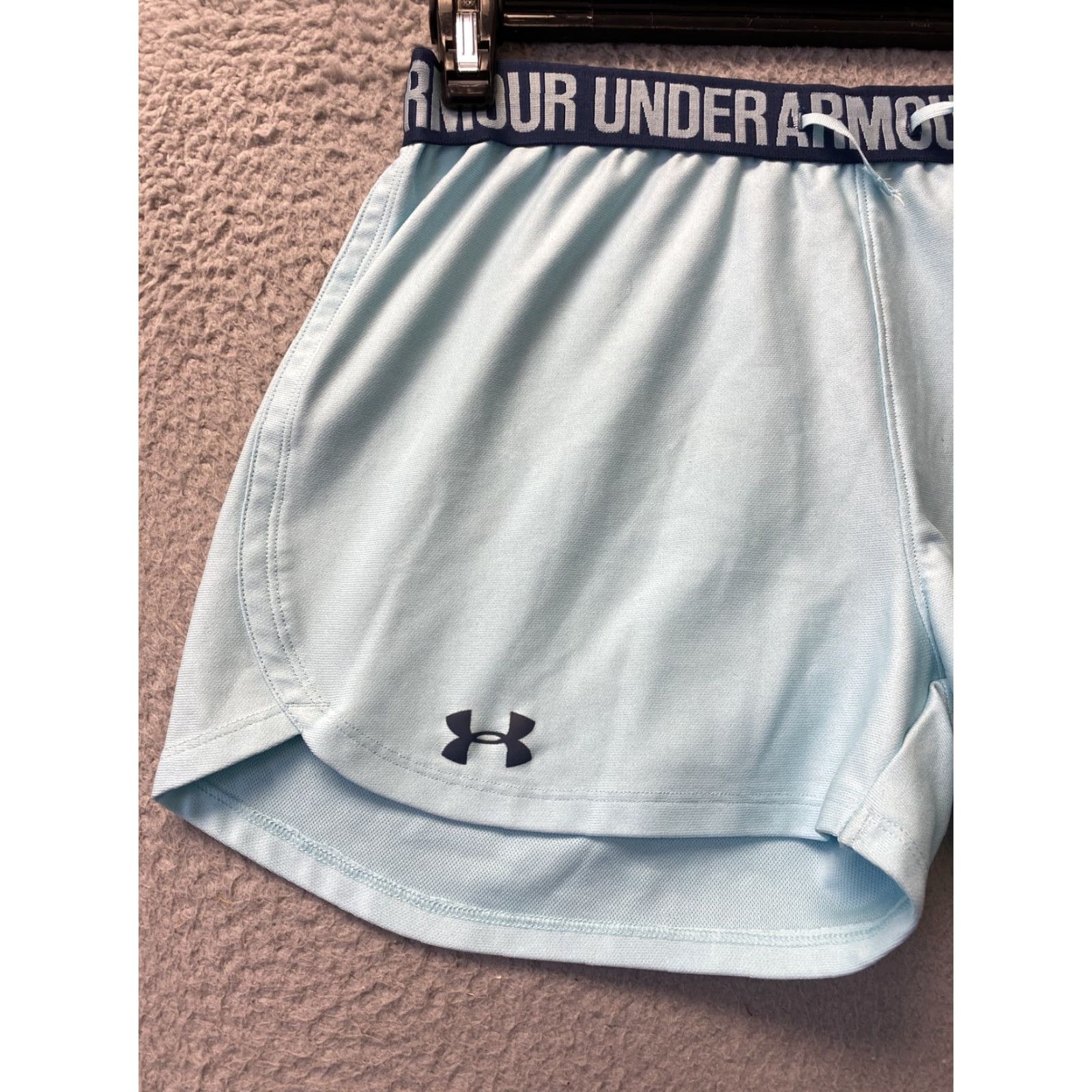 Under Armour Under Armour Women's Size M Athletic Shorts Aqua Regular Polyester/ 103-23 Size 32" / US 10 / IT 46 - 2 Thumbnail