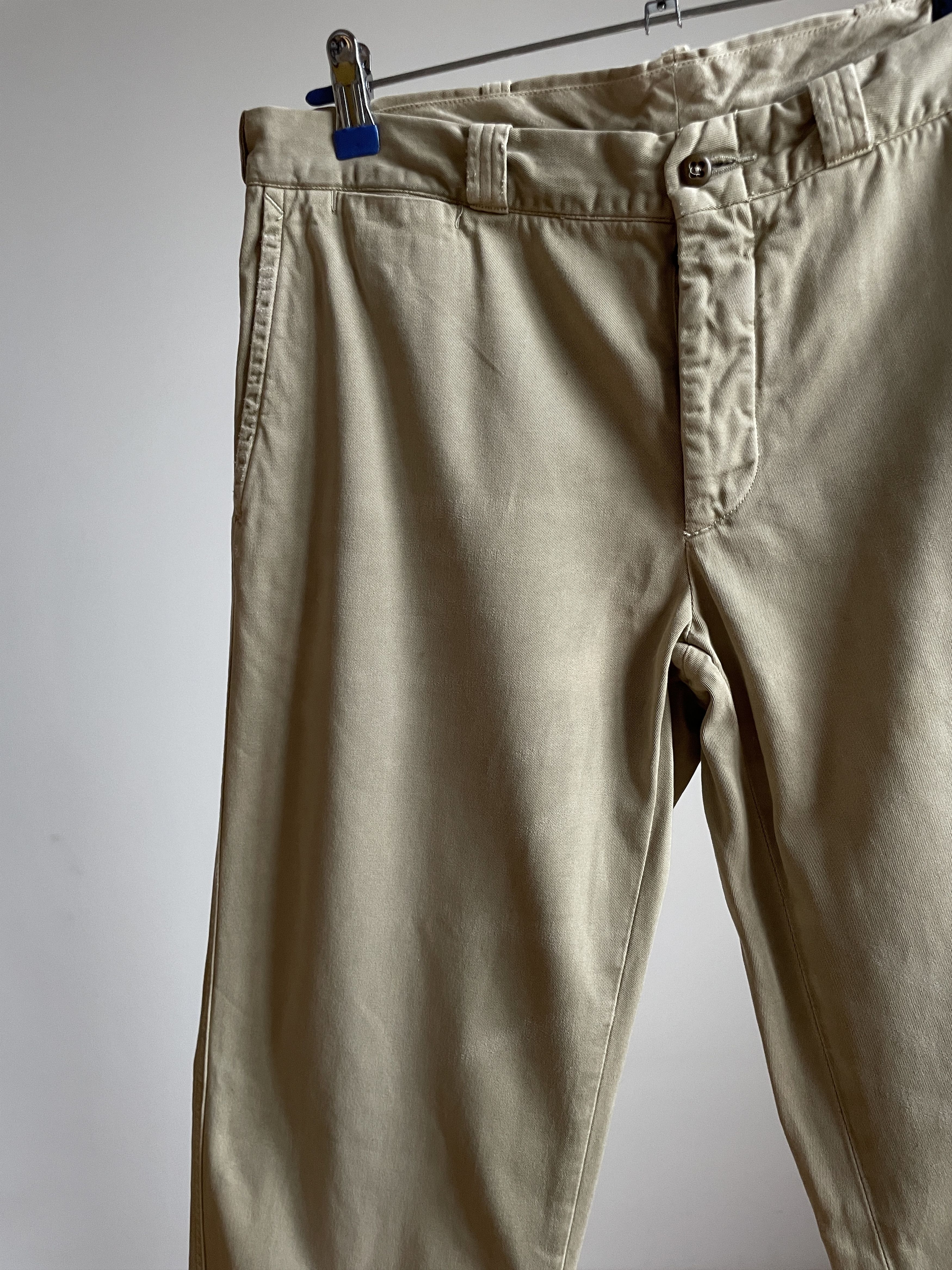 Polo Ralph Lauren Polo Ralph Lauren Vintage Beige Distressed Heavy Chinos Size US 33 - 5 Thumbnail