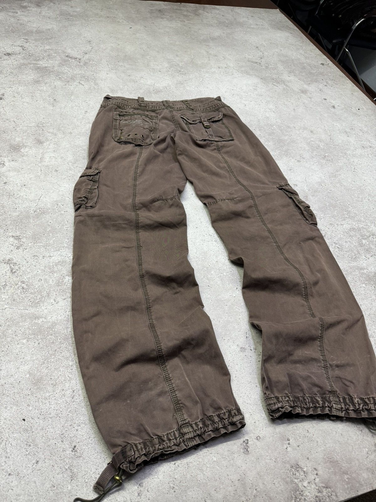 Le Grande Bleu (L.G.B.) Vintage 00s Multi-pocket Faded Pants Size US 30 / EU 46 - 9 Thumbnail
