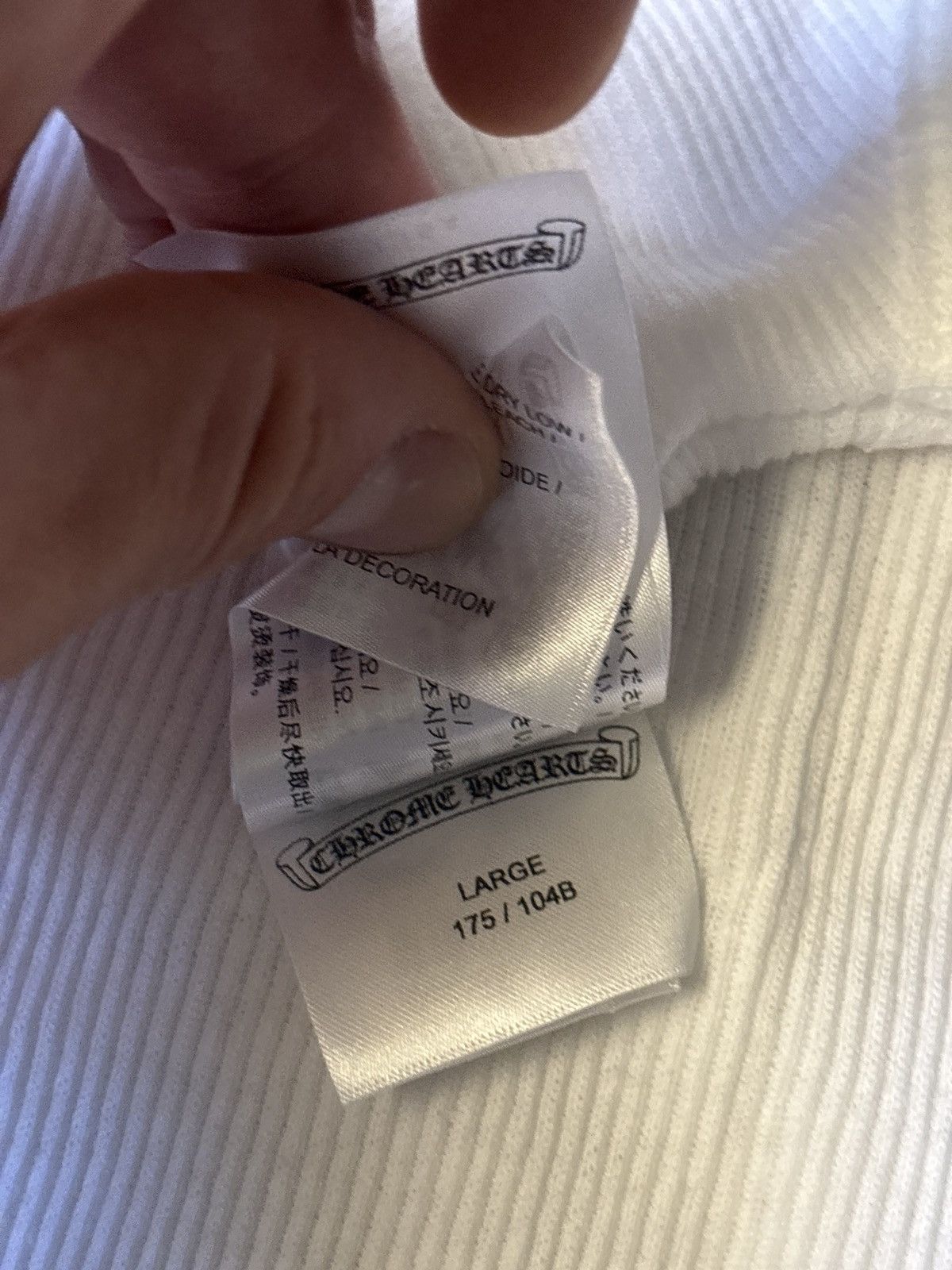 Chrome Hearts × The Rolling Stones Chrome hearts rolling stones 2024 tour tank top white large Size US L / EU 52-54 / 3 - 5 Thumbnail