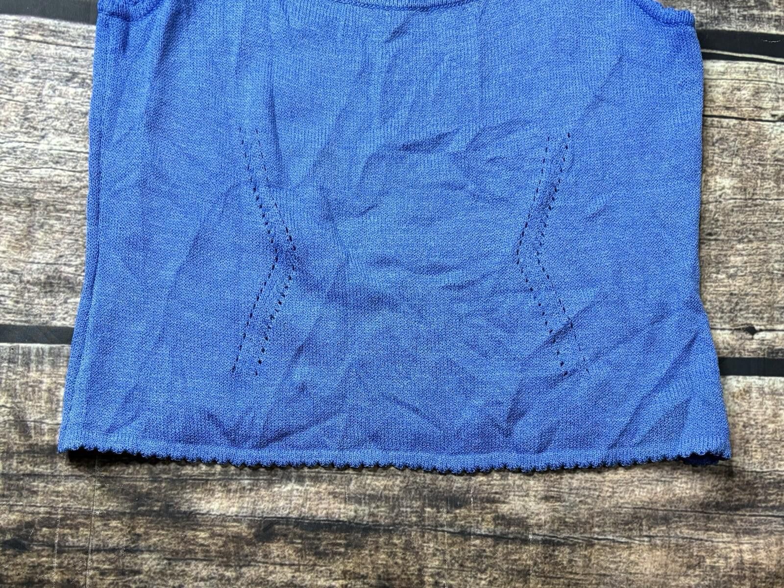 St. John St. John Tank Top Women's Size Petite Knit USA Wool Blend Size S / US 4 / IT 40 - 7 Thumbnail