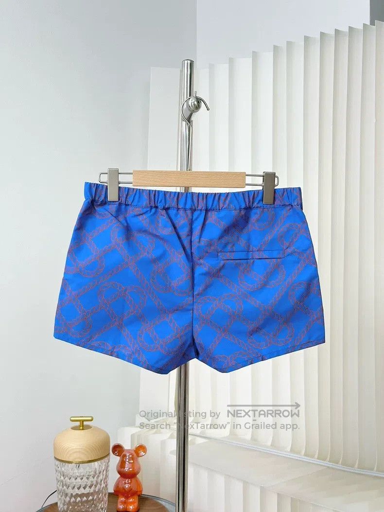 Hermes Hermes Women's blue rope knot heart print drawstring short Size 24" / US 00 / IT 34 - 2 Thumbnail