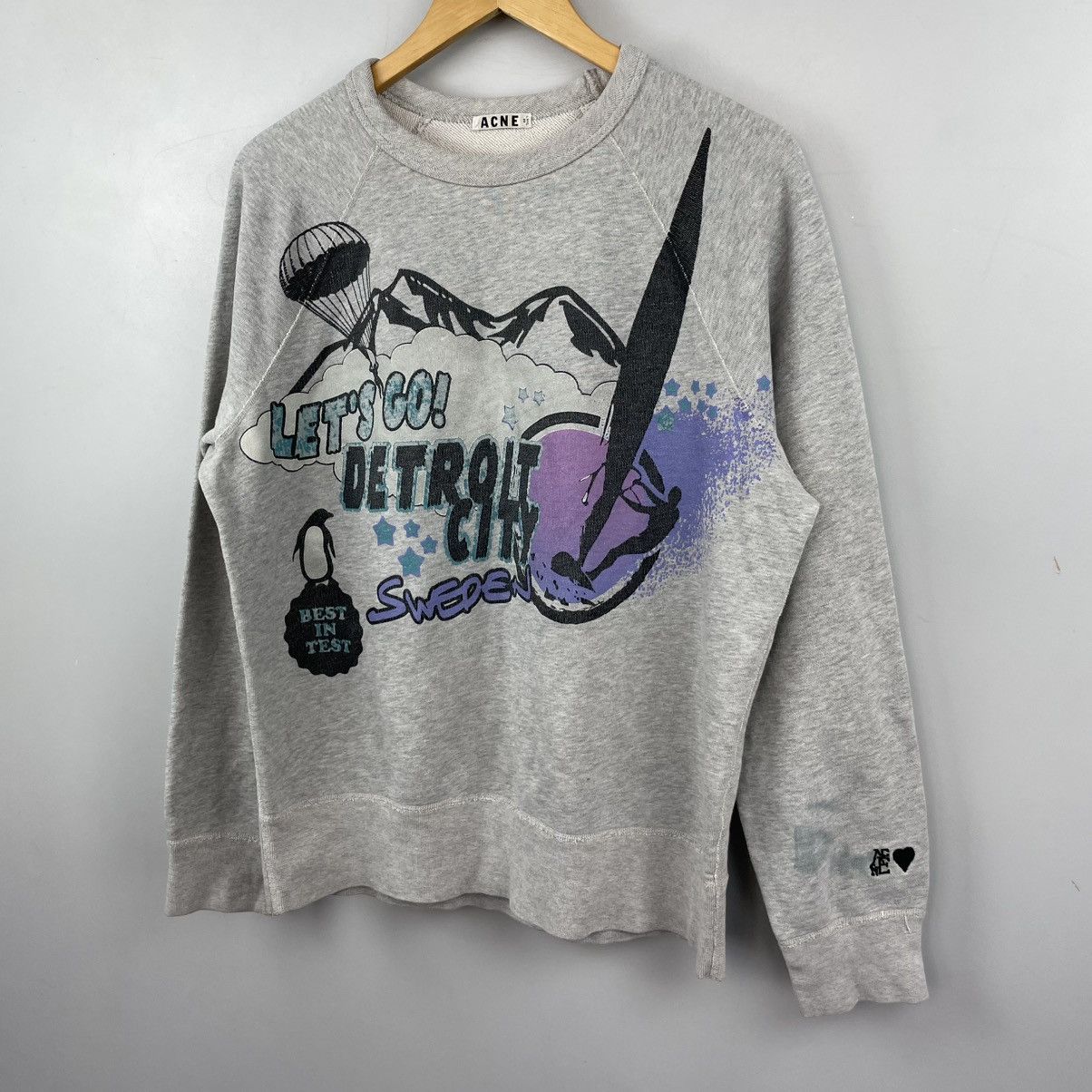 Acne Studios Acne Studios SS13 "Let's Go Detroit City" Sweatshirt Size US M / EU 48-50 / 2 - 1 Thumbnail
