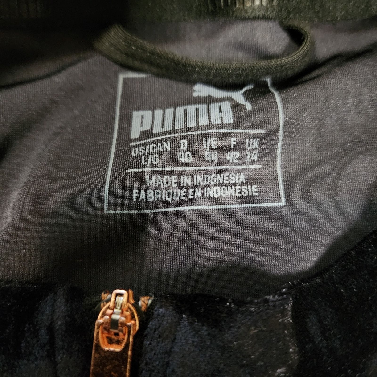 Puma PUMA Velour Track Jacket FullZip Big Logo Y2K Black L 2292 Size L / US 10 / IT 46 - 5 Thumbnail