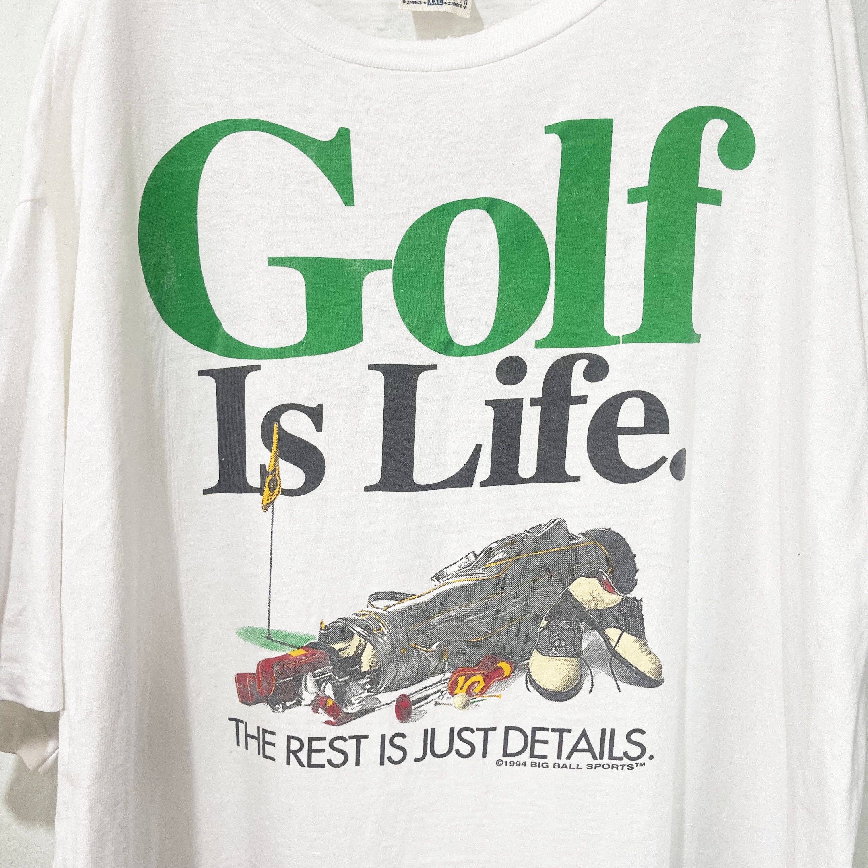 Vintage Vintage 1994 Big Ball Sport Golf Is Life T-Shirt Size US XXL / EU 58 / 5 - 2 Thumbnail
