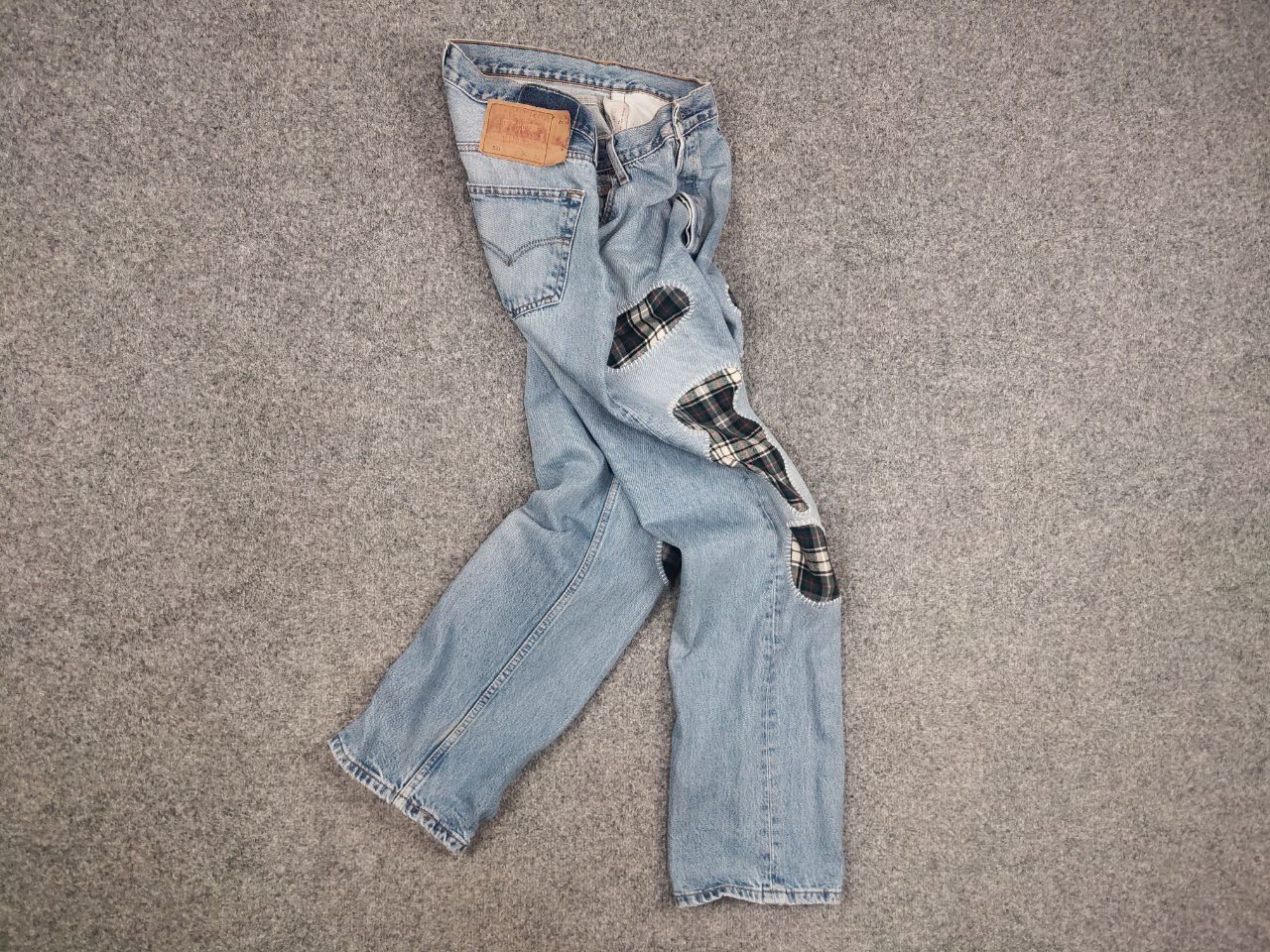 Levi's Rare Vintage 90's levis 501 x Sashiko Patchwork Denim Jeans Size US 36 / EU 52 - 11 Thumbnail