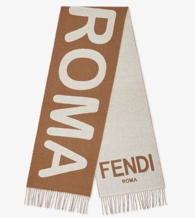 image of Fendi O1Loc1C0124 Roma Scarf In Beige, Men's