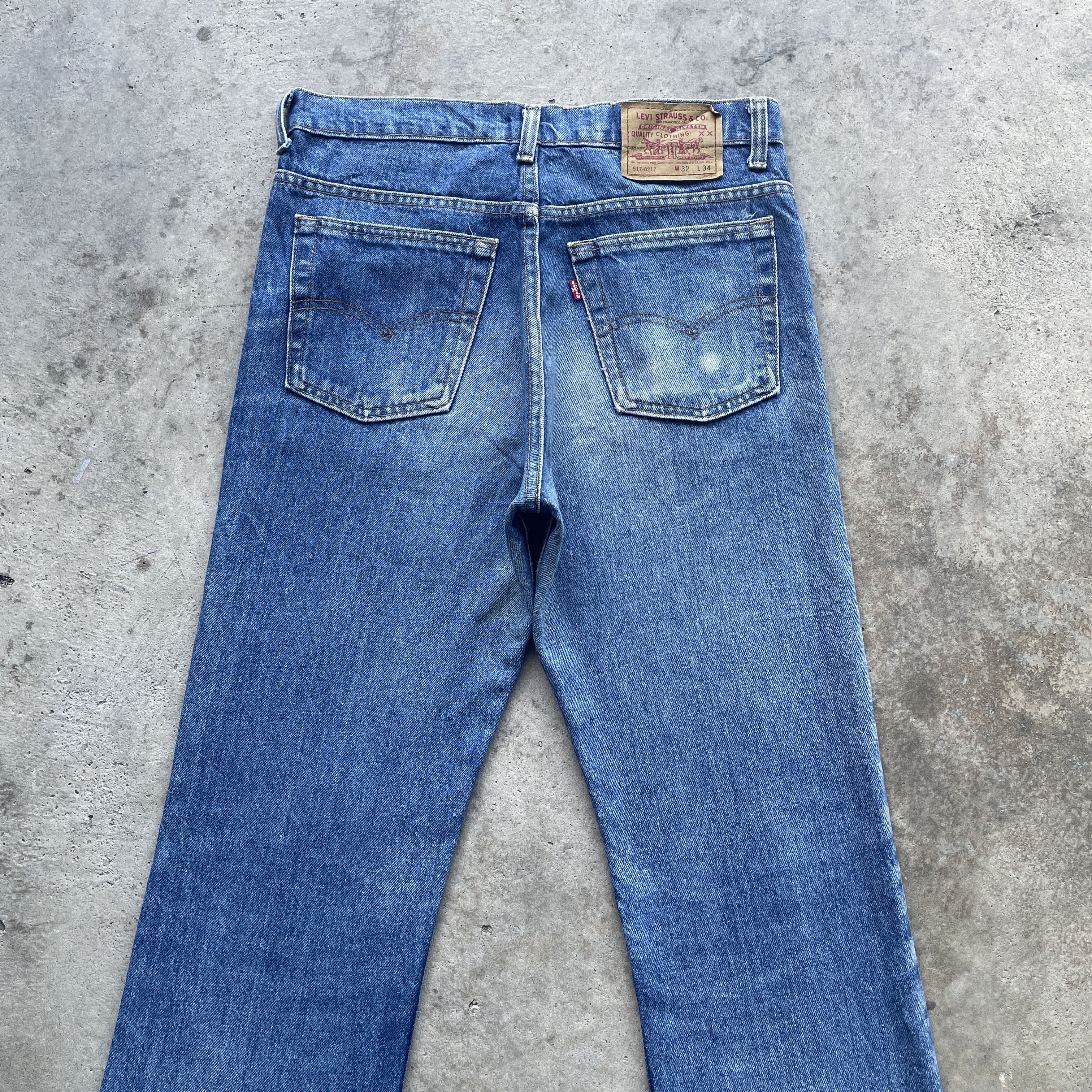 Levi's W31 Vintage Levi’s 517-0217 Flared Faded Bootcut Jeans Pants Size US 31 - 12 Thumbnail