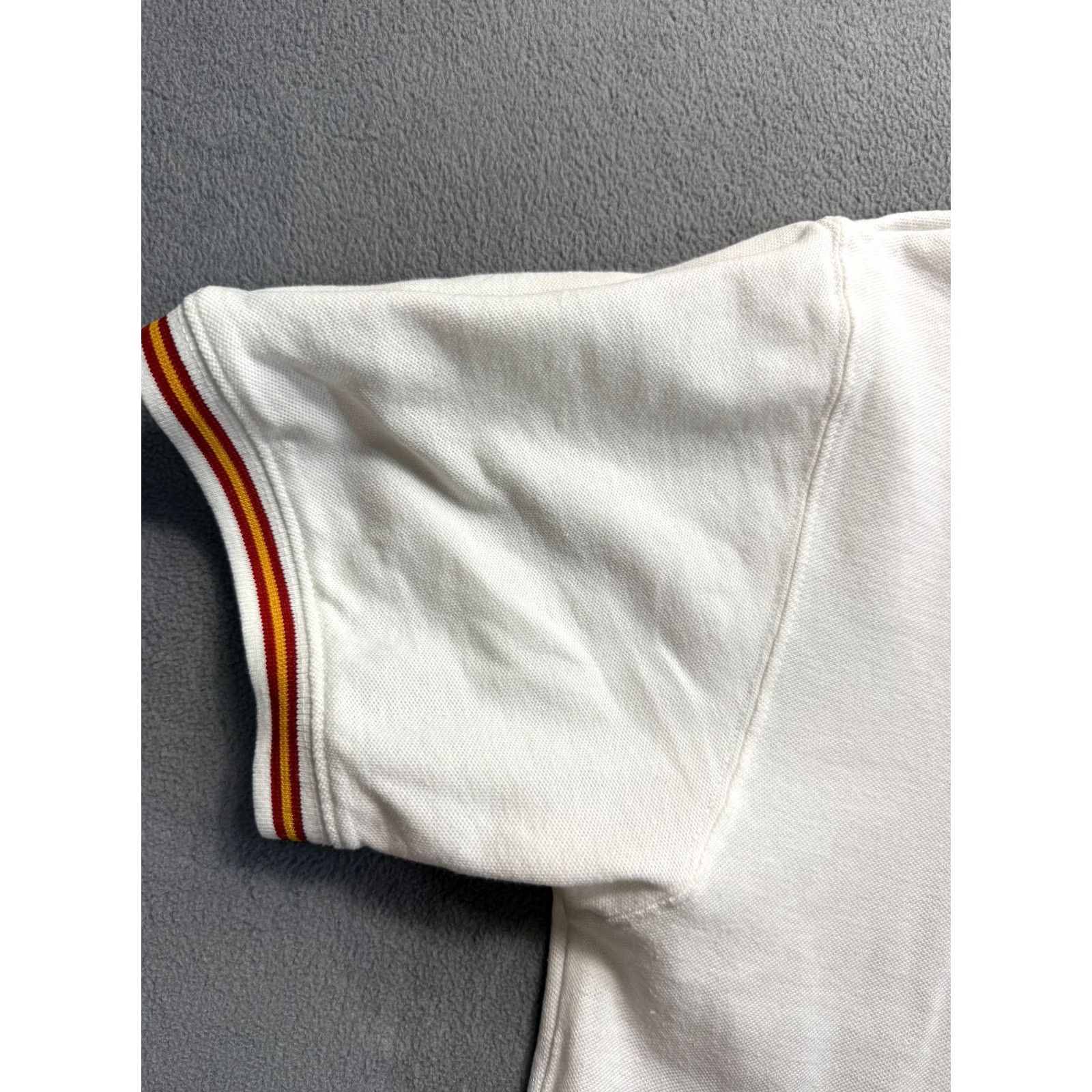 Vintage Copa Davis Sevilla 2011 Tennis Spain Vs Argentina White polo shirt mens size L Size US L / EU 52-54 / 3 - 6 Thumbnail