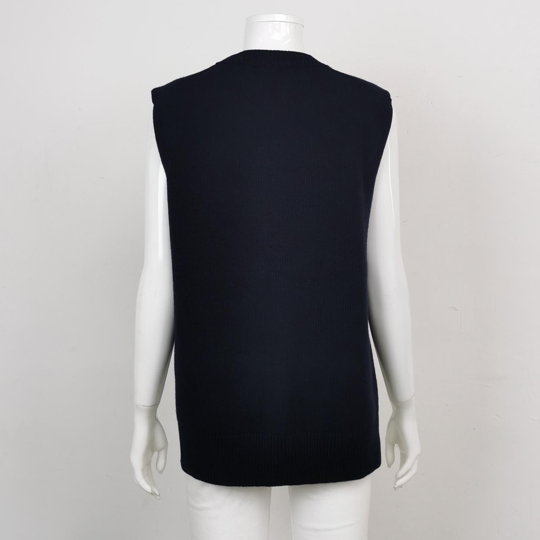Jil Sander JIL SANDER JIL SANDER Wool Solid Color Round Neck Vest Siz Size US XS / EU 42 / 0 - 2 Thumbnail