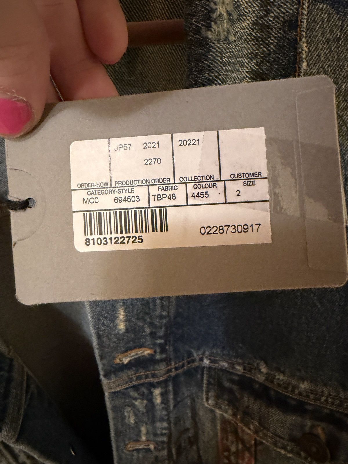 Balenciaga Balenciaga graffiti/doodle distressed denim jacket Size US M / EU 48-50 / 2 - 5 Thumbnail