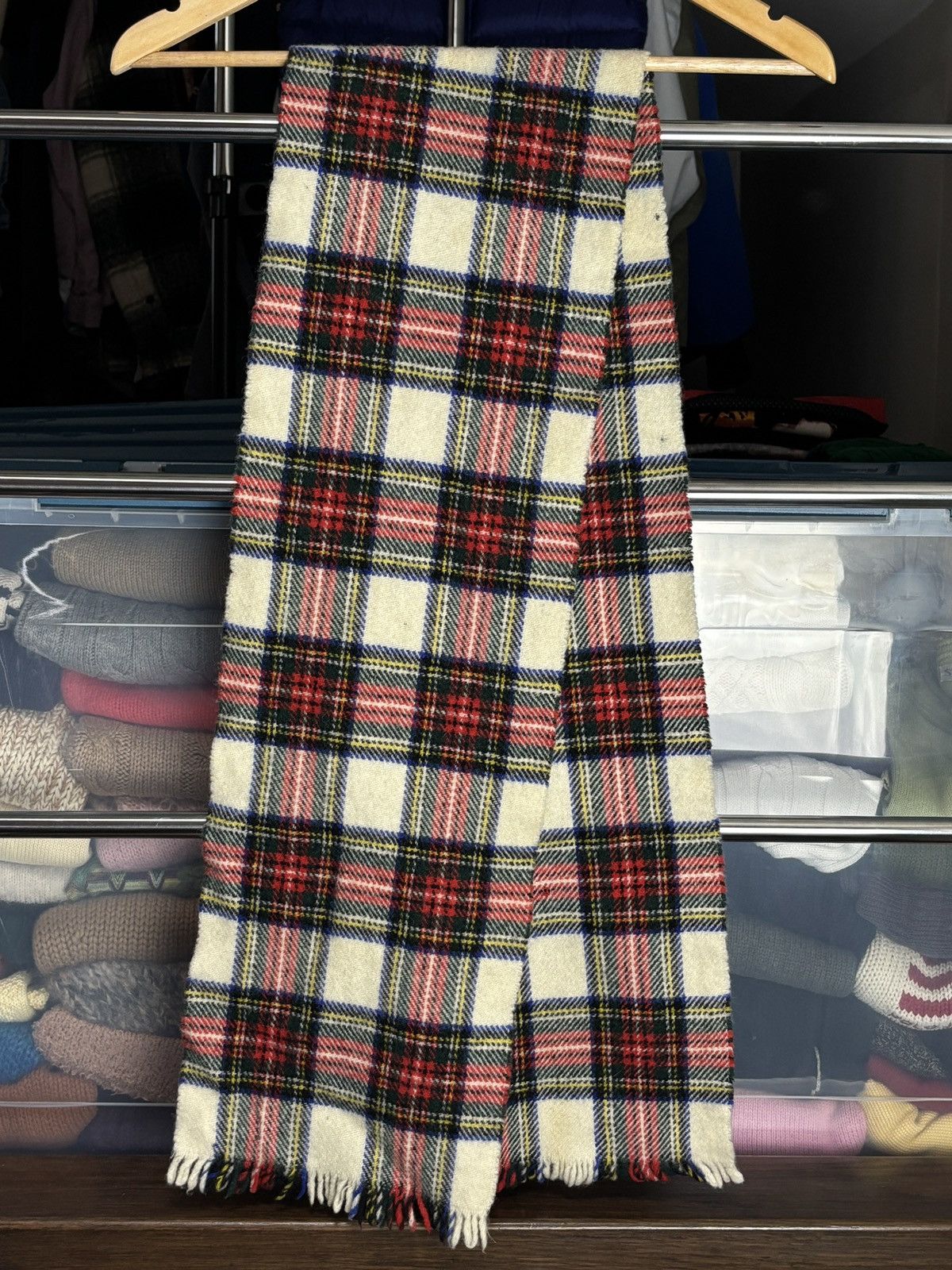 Burberry Burberrys Vintage Checkered Wool Scarf Archival Burberry Size ONE SIZE - 2 Thumbnail