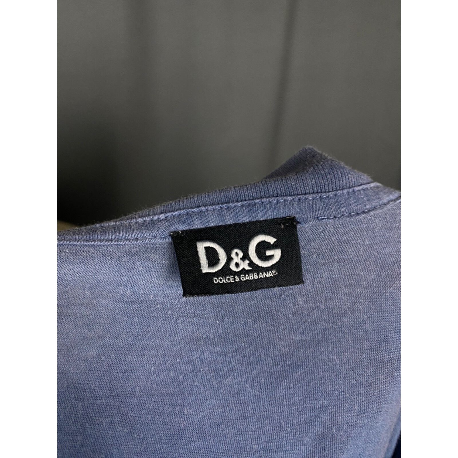 Dolce & Gabbana Dolce&Gabbana Men's Blue Distressed T-Shirt Size S Size US S / EU 44-46 / 1 - 7 Thumbnail