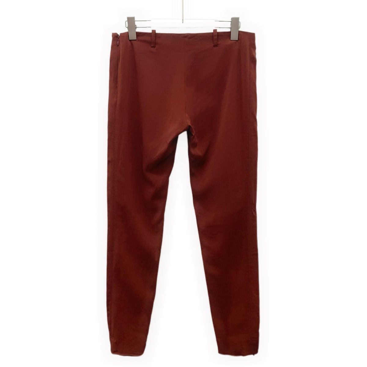 Balenciaga Balenciaga Deep Red Ankle Zipper Design Casual Pants K26WX Size 26" / US 2 / IT 38 - 2 Thumbnail
