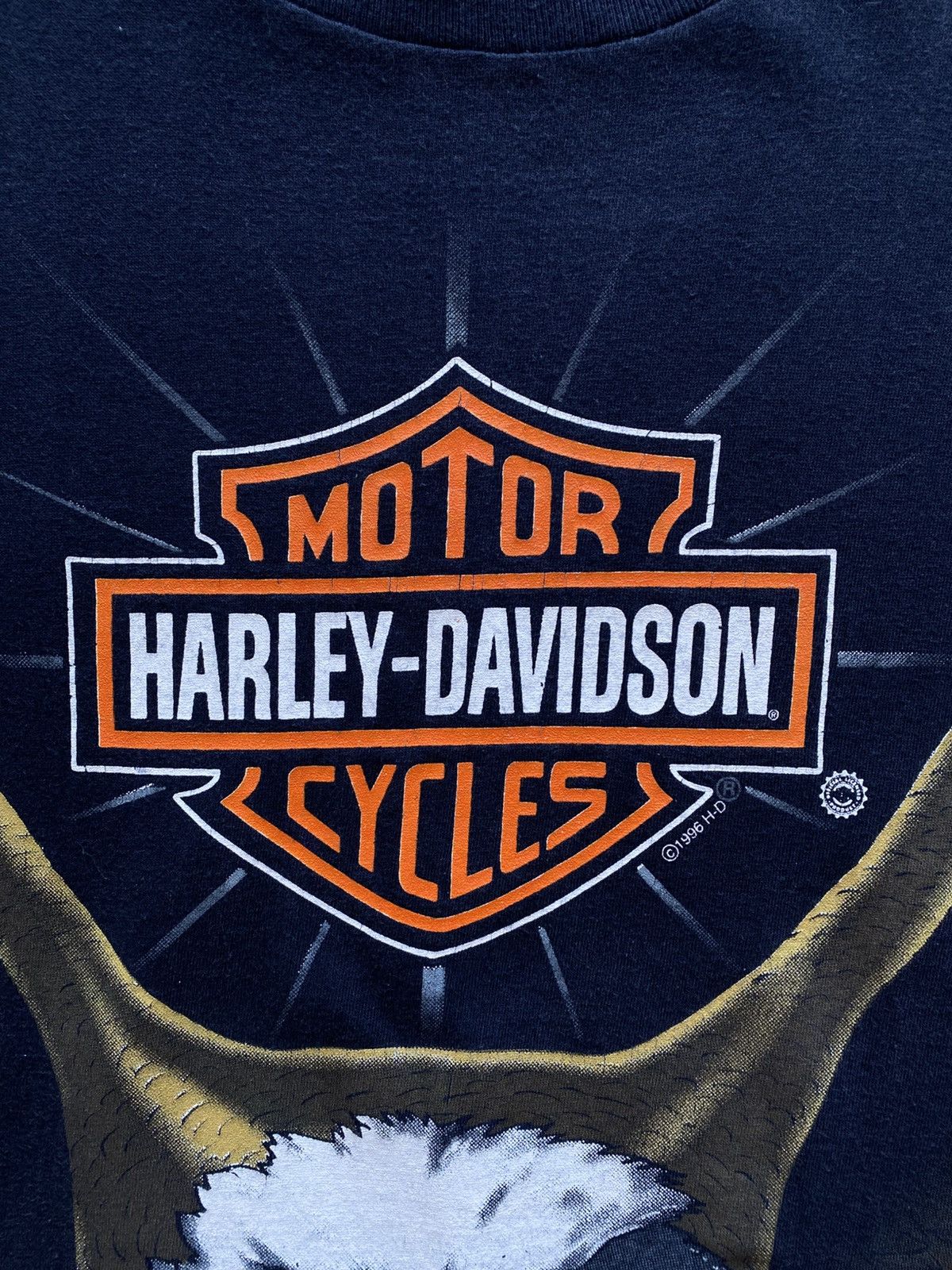 Harley Davidson 1996 Harley Davidson Eagle AOP Tee Single Stitch XL Size US XL / EU 56 / 4 - 3 Thumbnail