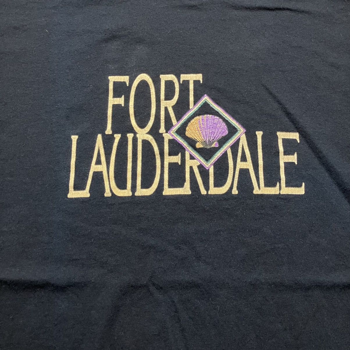 Gildan × Vintage Vintage Fort Lauderdale Florida Embroidered T Shirt Size US XL / EU 56 / 4 - 3 Thumbnail