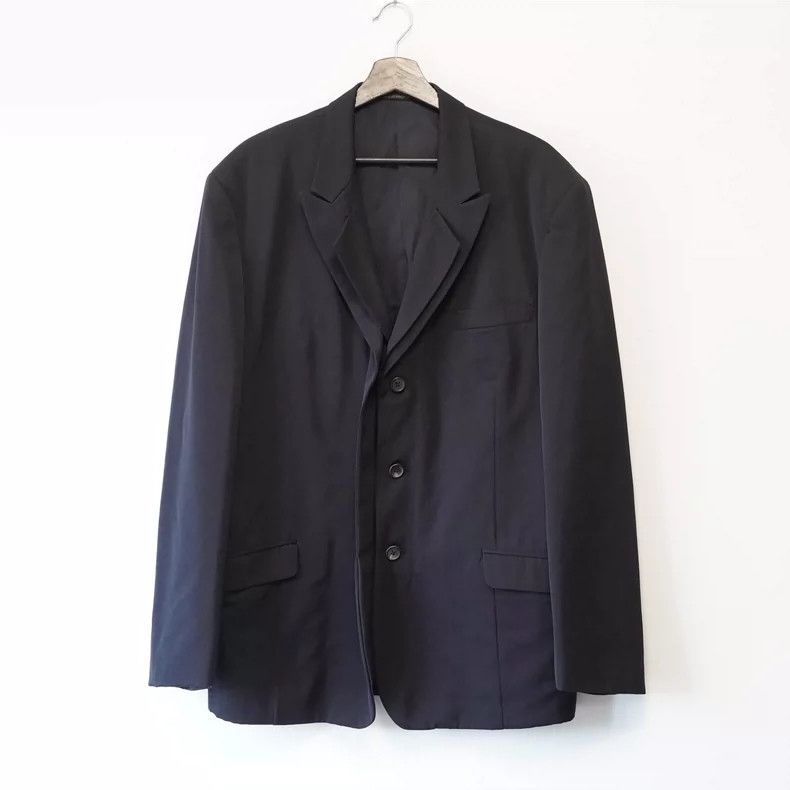 Yohji Yamamoto Yohji Yamamoto 1995AW Double Collar Placket Jacket 2505-Nex Size US M / EU 48-50 / 2 - 2 Thumbnail