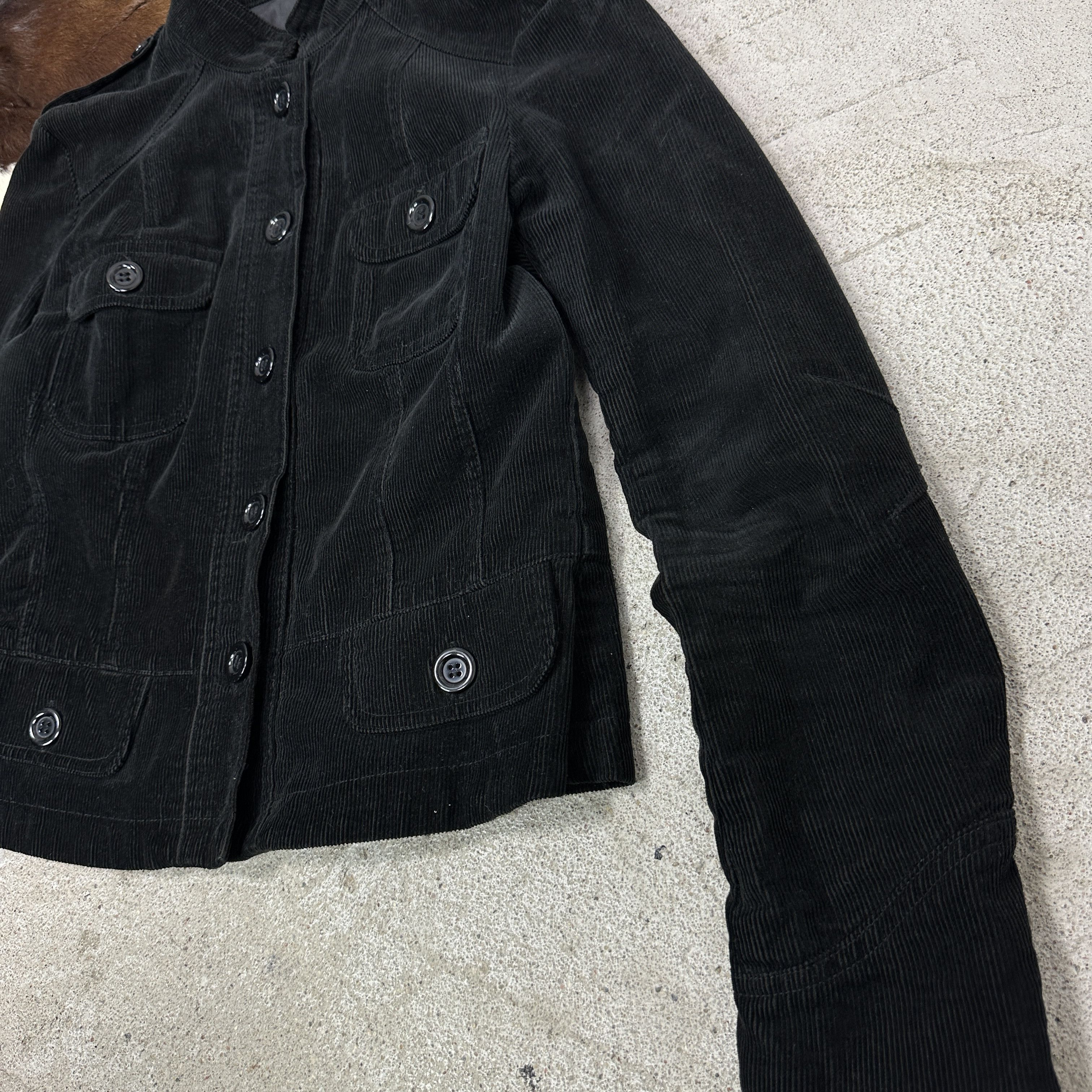 Vintage Vinted Avant Garde Opium Corduroy Fitted Jacket 00s Size S / US 4 / IT 40 - 4 Thumbnail